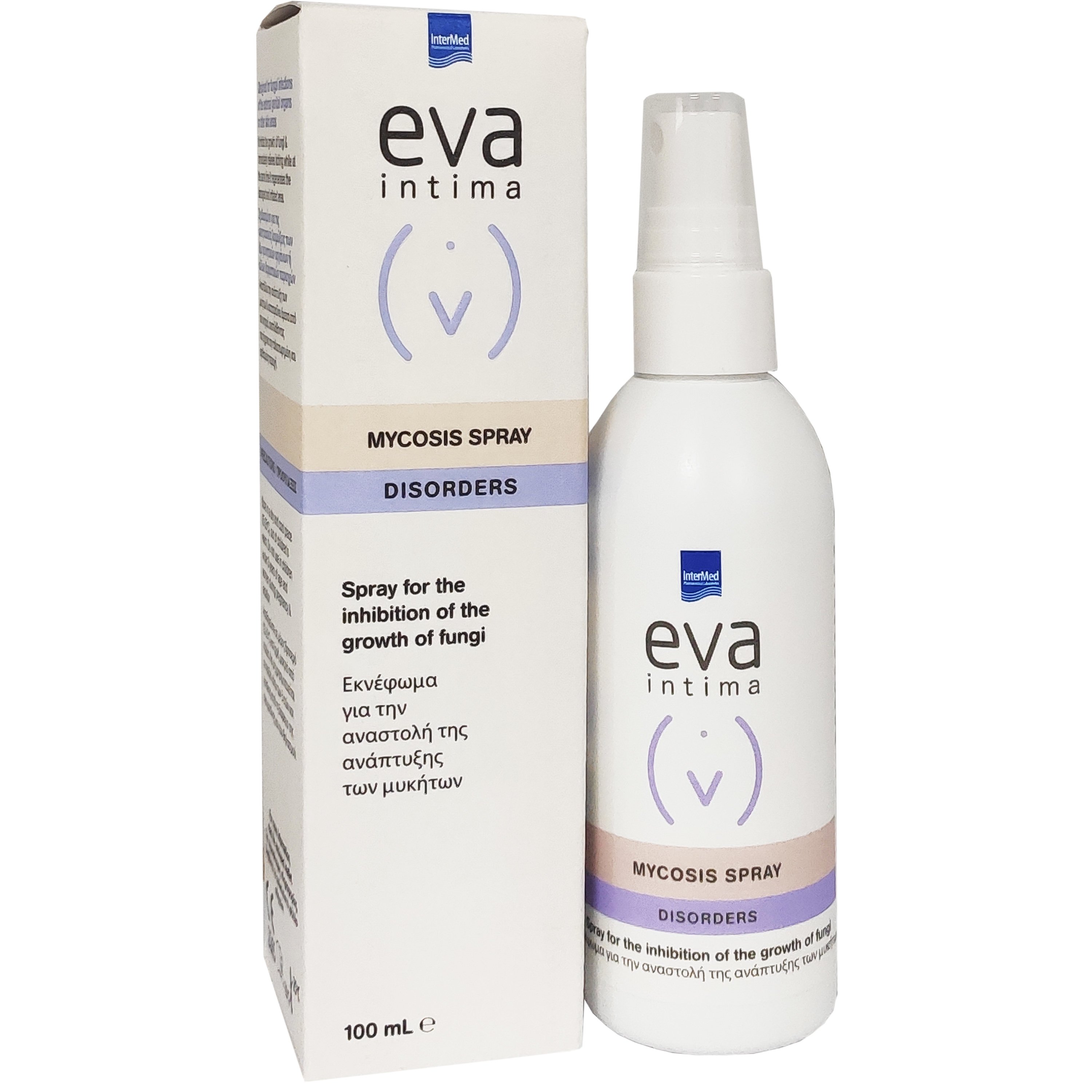 Eva Eva Intima Mycosis Disorders Spray Σπρέι για την Αναστολή της Ανάπτυξης των Μυκητών στην Ευαίσθητη Περιοχή 100ml