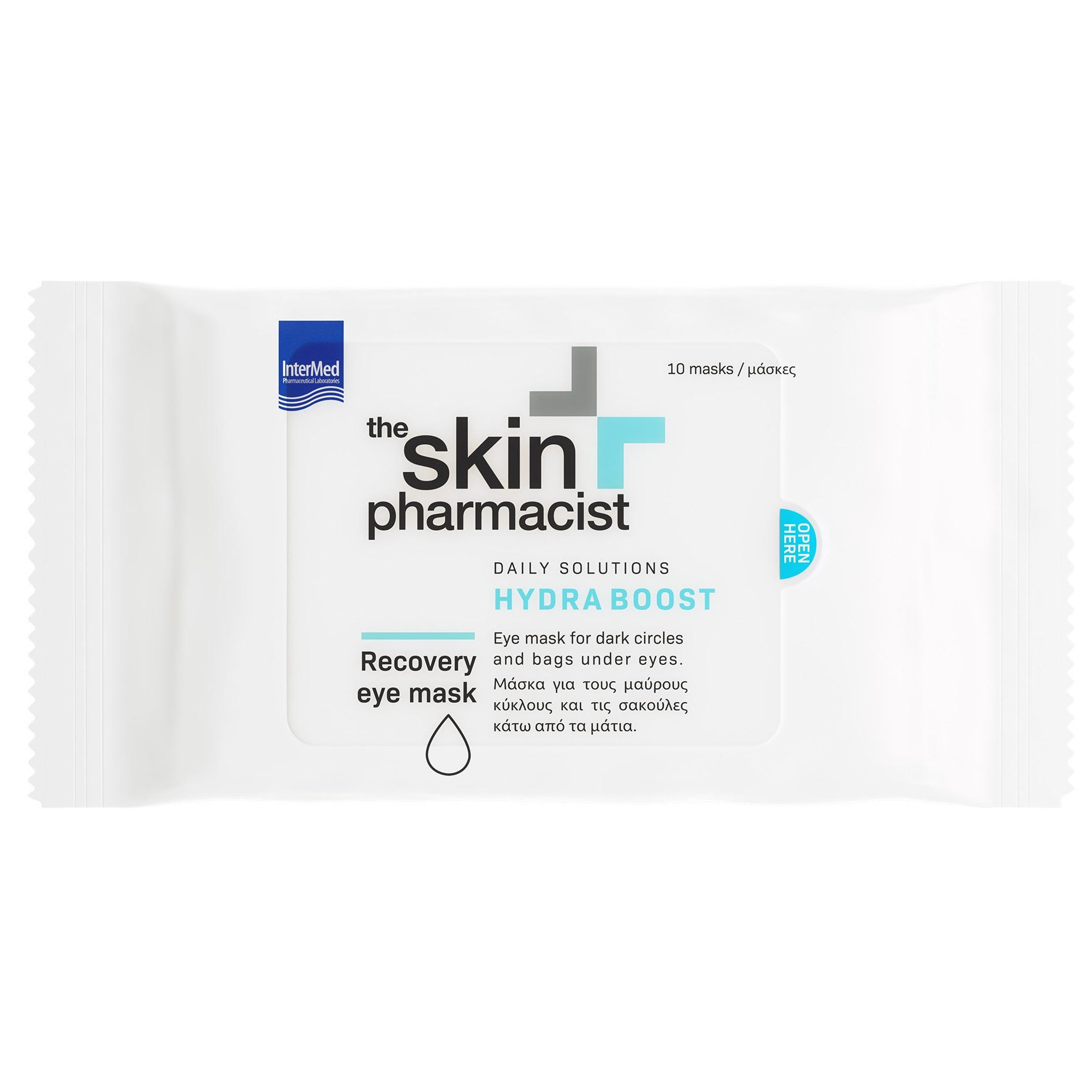 The Skin Pharmacist The Skin Pharmacist Hydra Boost Recovery Eye Mask Μάσκα για τους Μαύρους Κύκλους & τις Σακούλες Κάτω Από τα Μάτια 10Masks x 4ml