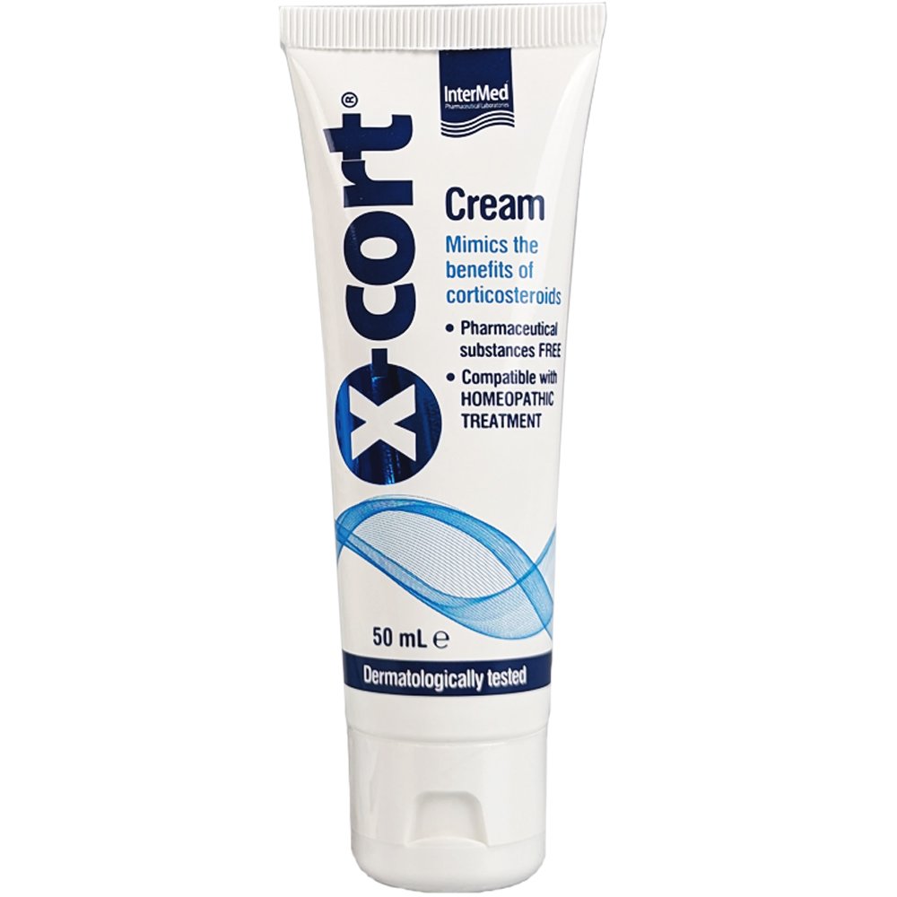 Intermed X-Cort Cream Κρέμα Κατά του Κνησμού Εναλλακτική των Κορτικοειδών που Μιμείται τις Ιδιότητες τους 50ml