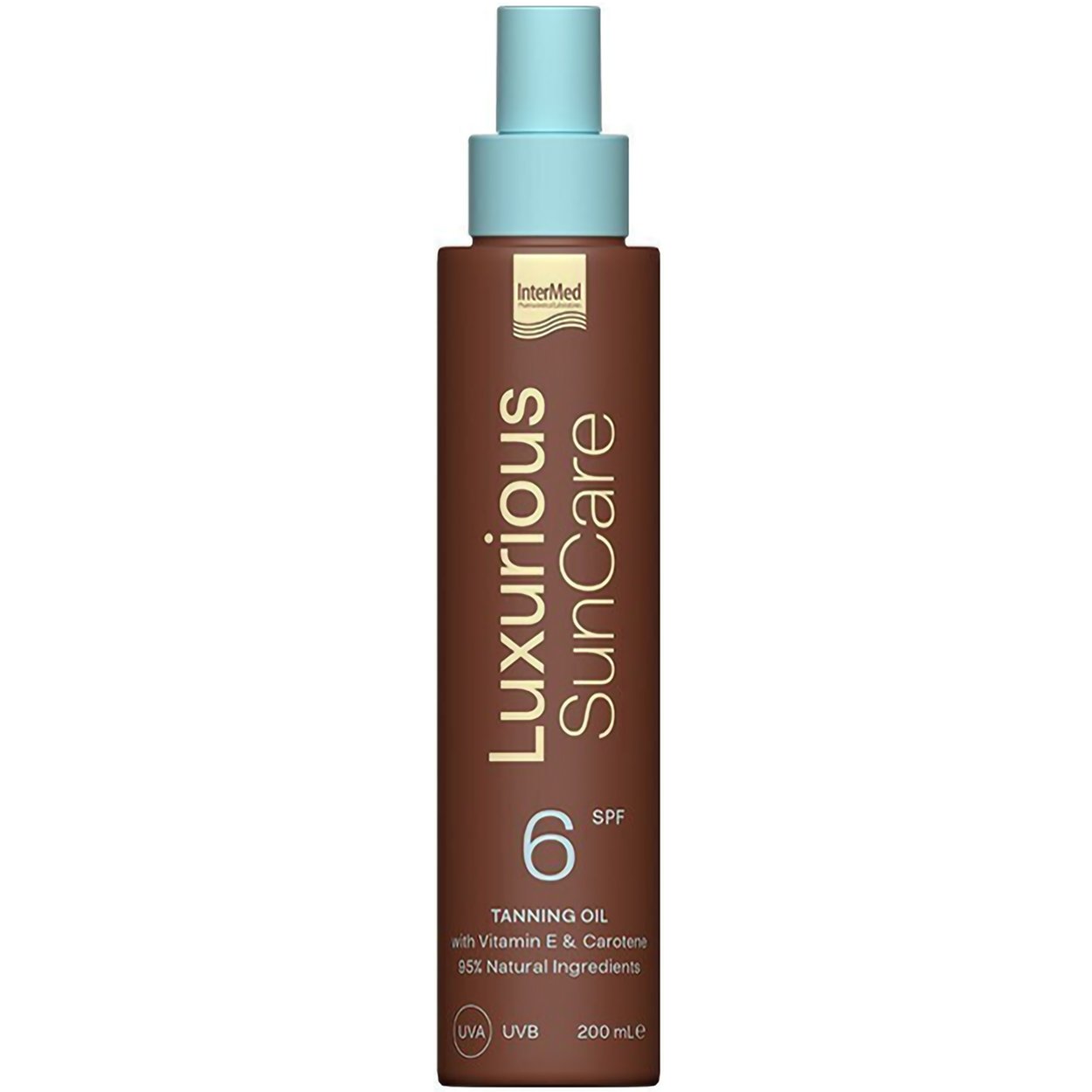 Luxurious Luxurious Sun Care Tanning Oil With Vitamin E & Carotene Spf6, Ξηρό Λάδι για Γρήγορο & Έντονο Μαύρισμα 200ml