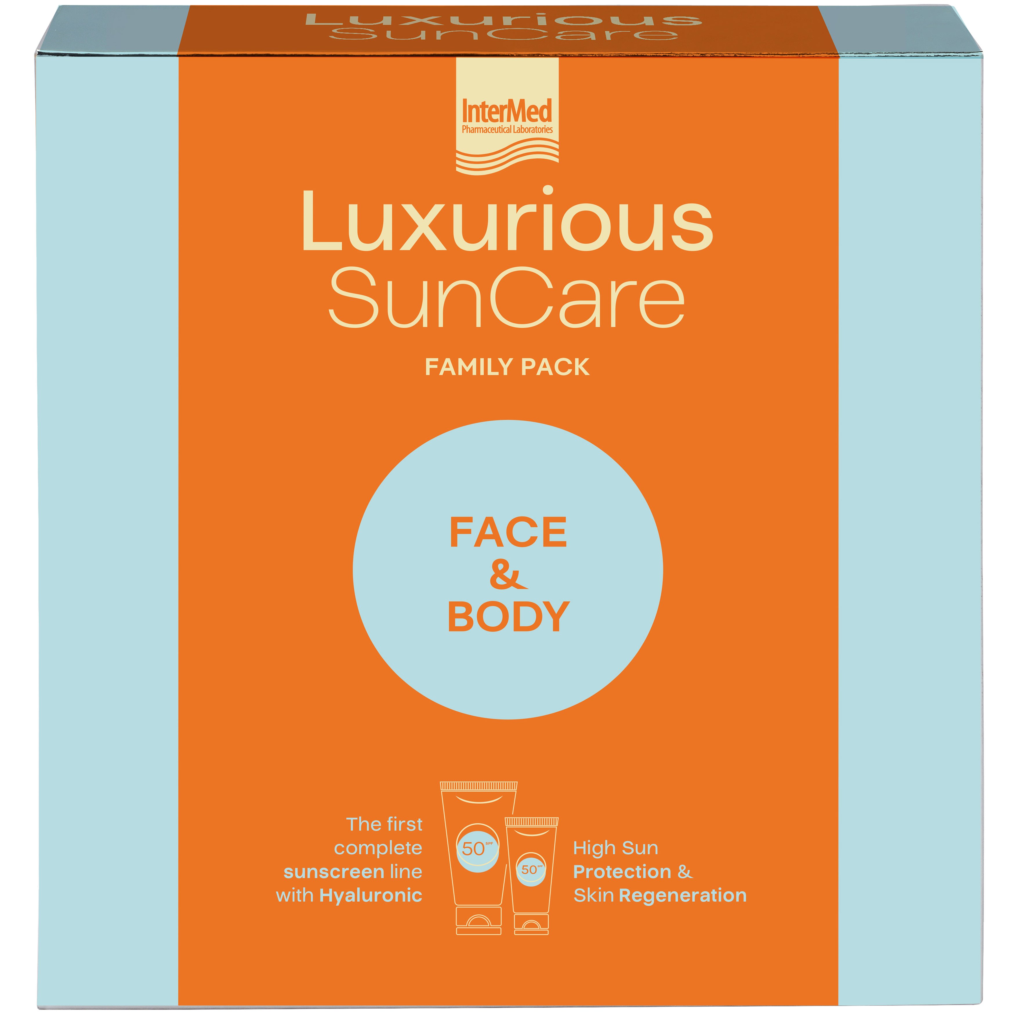 Luxurious Luxurious Promo Sun Care Sun Protection Body Cream Spf50, 200ml & High Protection Face Cream Spf50, 75ml