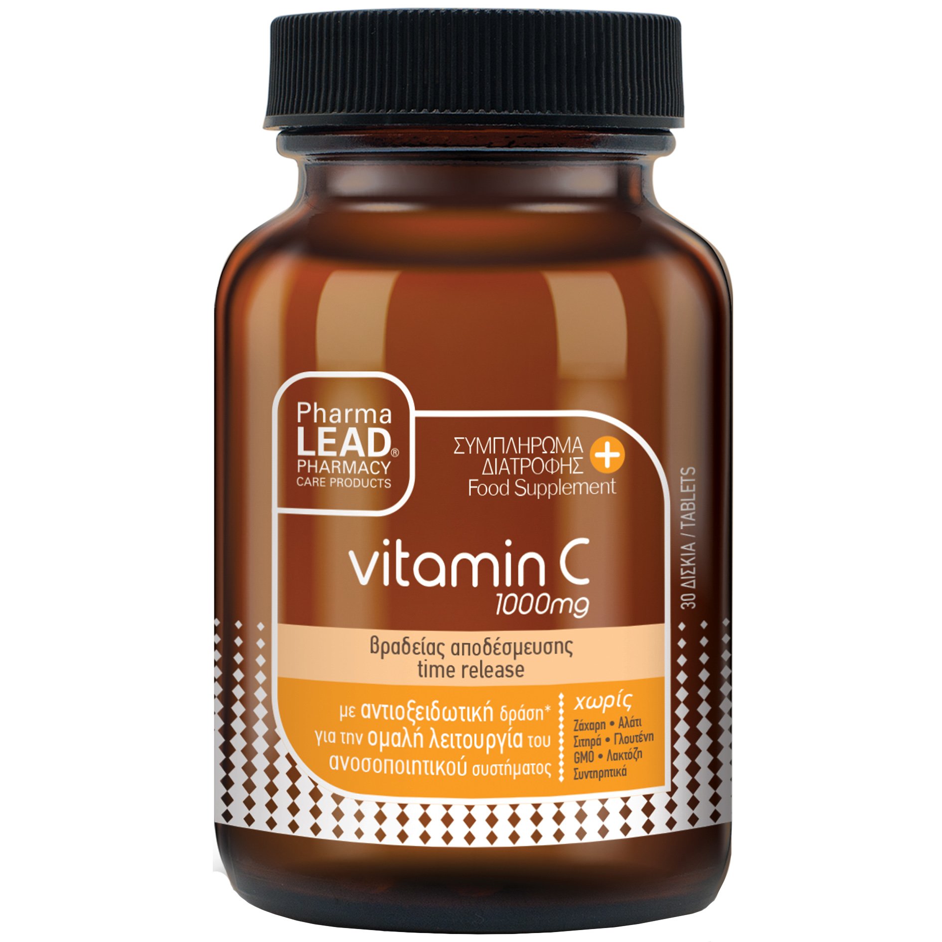 PharmaLead Pharmalead Vitamin C 1000mg Συμπλήρωμα Διατροφής με Βιταμίνη C για την Ομαλή Λειτουργία του Ανοσοποιητικού Συστήματος 30tabs