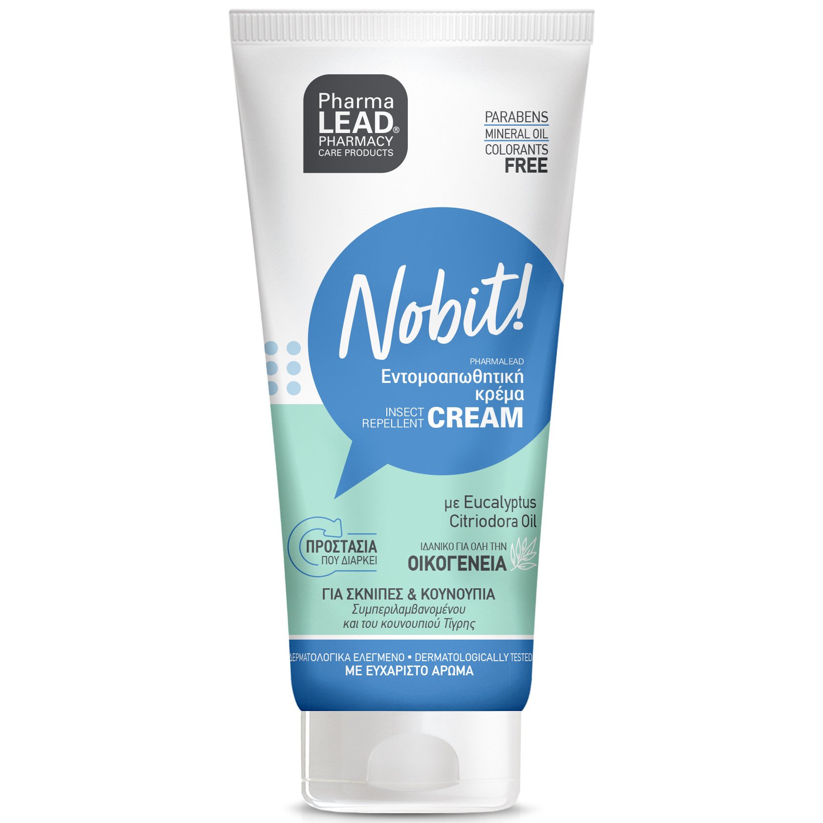 Pharmalead Nobit Insect Repellent Cream Εντομοαπωθητική Κρέμα για Σκνίπες & Κουνούπια με Λάδι Ευκαλύπτου & Σιτρονέλας 100ml φωτογραφία