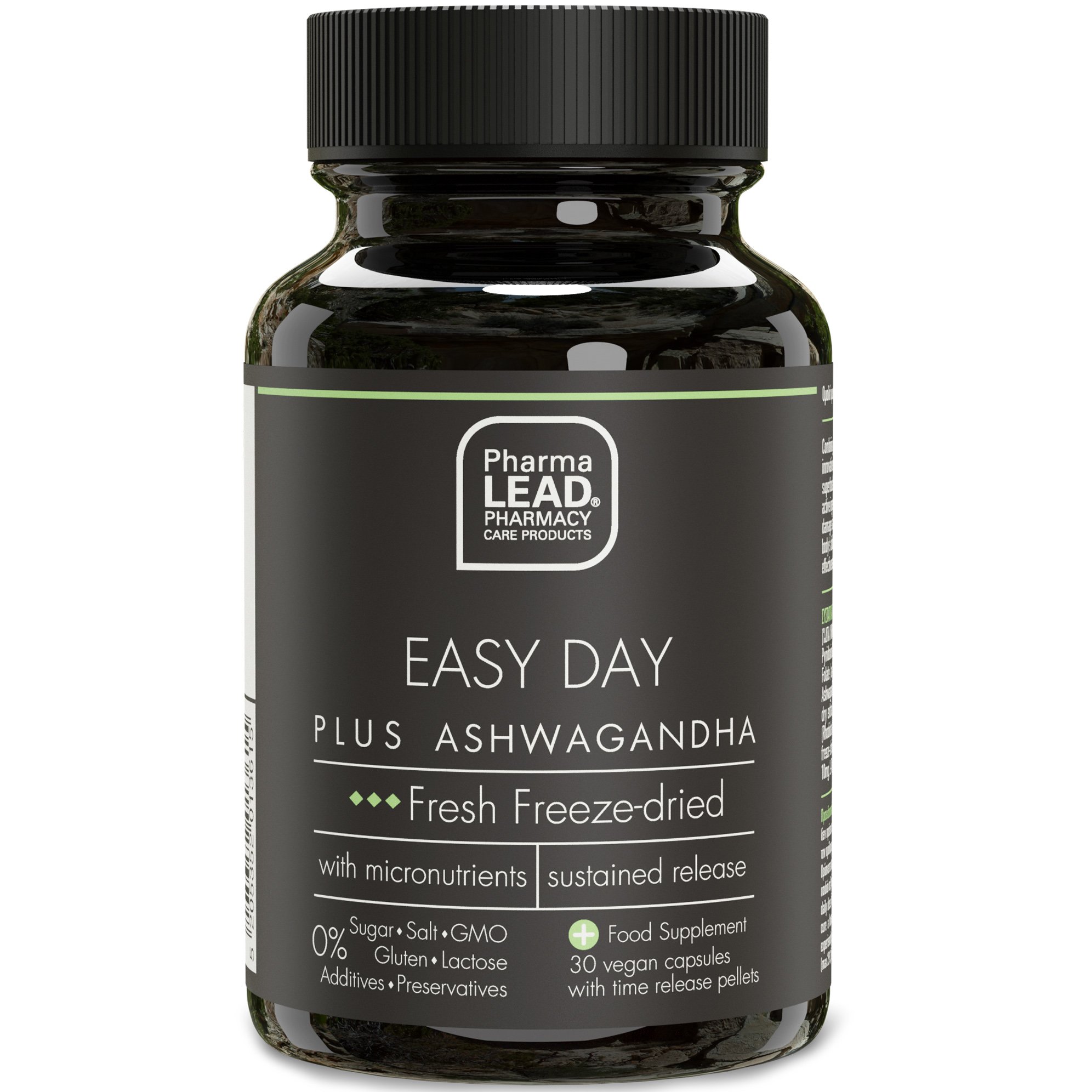 PharmaLead Pharmalead Black Range Easy Day Plus Ashwagandha Συμπλήρωμα Διατροφής για την Ομαλή Ψυχολογική Λειτουργία 30veg.caps