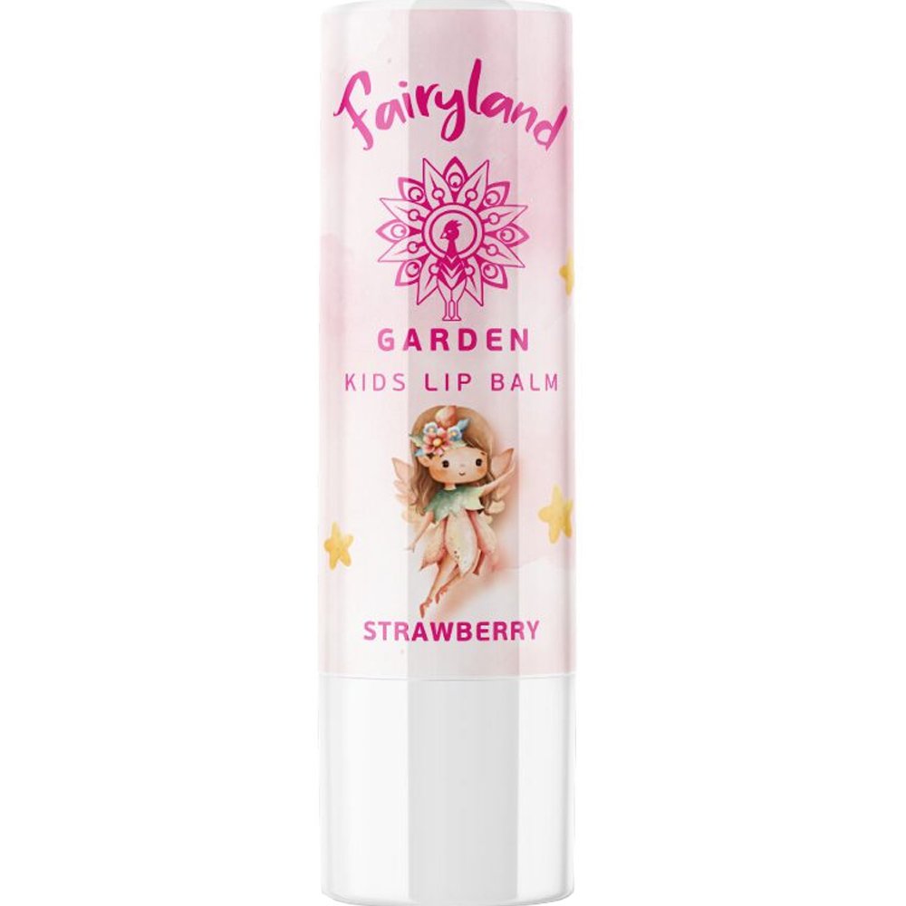 Garden Garden Fairyland Kids Lip Balm Παιδικό Βάλσαμο Χειλιών με Απολαυστικό Φρουτώδες Άρωμα 5,2g - Strawberry