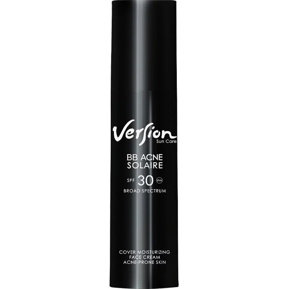 Version Version Suncare BB Acne Solaire Spf30 Cover Moisturizing Face Cream Αντηλιακή Κρέμα Προσώπου Υψηλής Προστασίας με Χρώμα για Λιπαρά Δέρματα με Τάση Ακμής 50ml