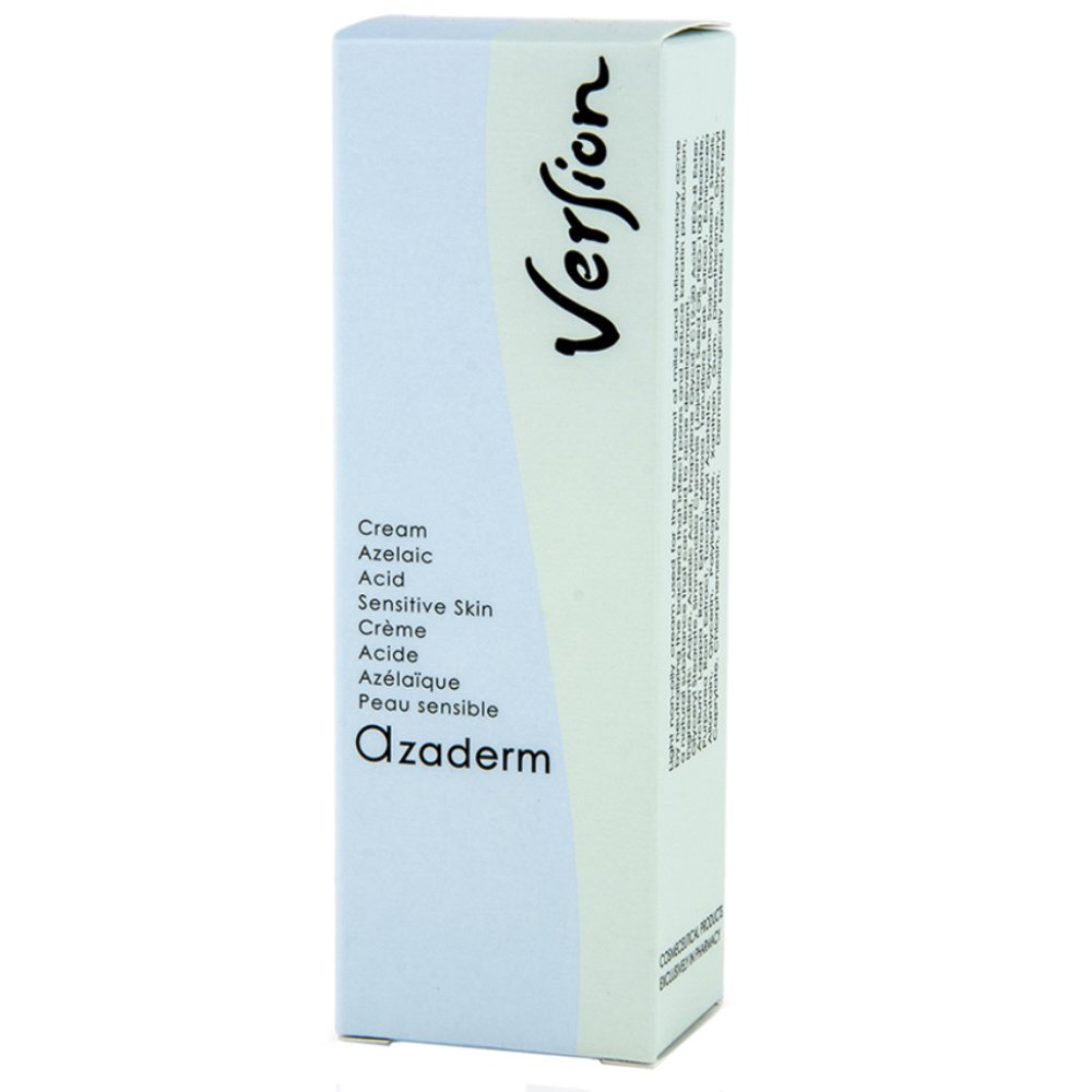 Version Version Azaderm Cream with Azelaic Acid for Sensitive Skin Κρέμα για τη Θεραπεία Ήπιας, Φλεγμονώδους ή Ροδόχρου Ακμής 30ml