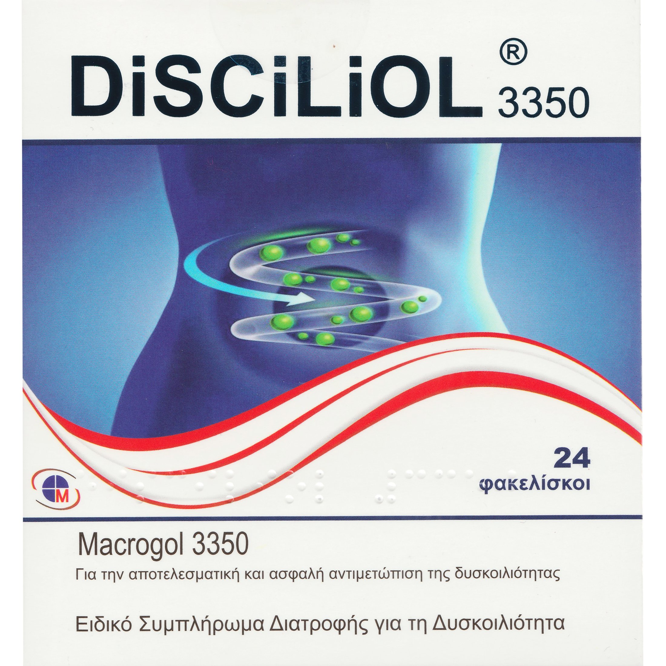 Medichrom Disciliol Macrogol 3350 Συμπλήρωμα Διατροφής Μακρογόλης 3350 σε Μορφή Σκόνης για την Αντιμετώπιση της Περιστασιακής & Χρόνιας Δυσκοιλιότητας Όλων των Τύπων 24 Sachets φωτογραφία