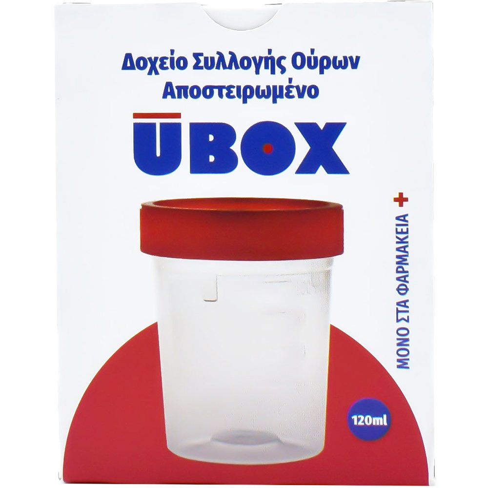 Alfacare Alfacare Ubox Sterilized Urine Container Αποστειρωμένος Ουροσυλλέκτης με Βιδωτό Καπάκι 120ml, 1 Τεμάχιο