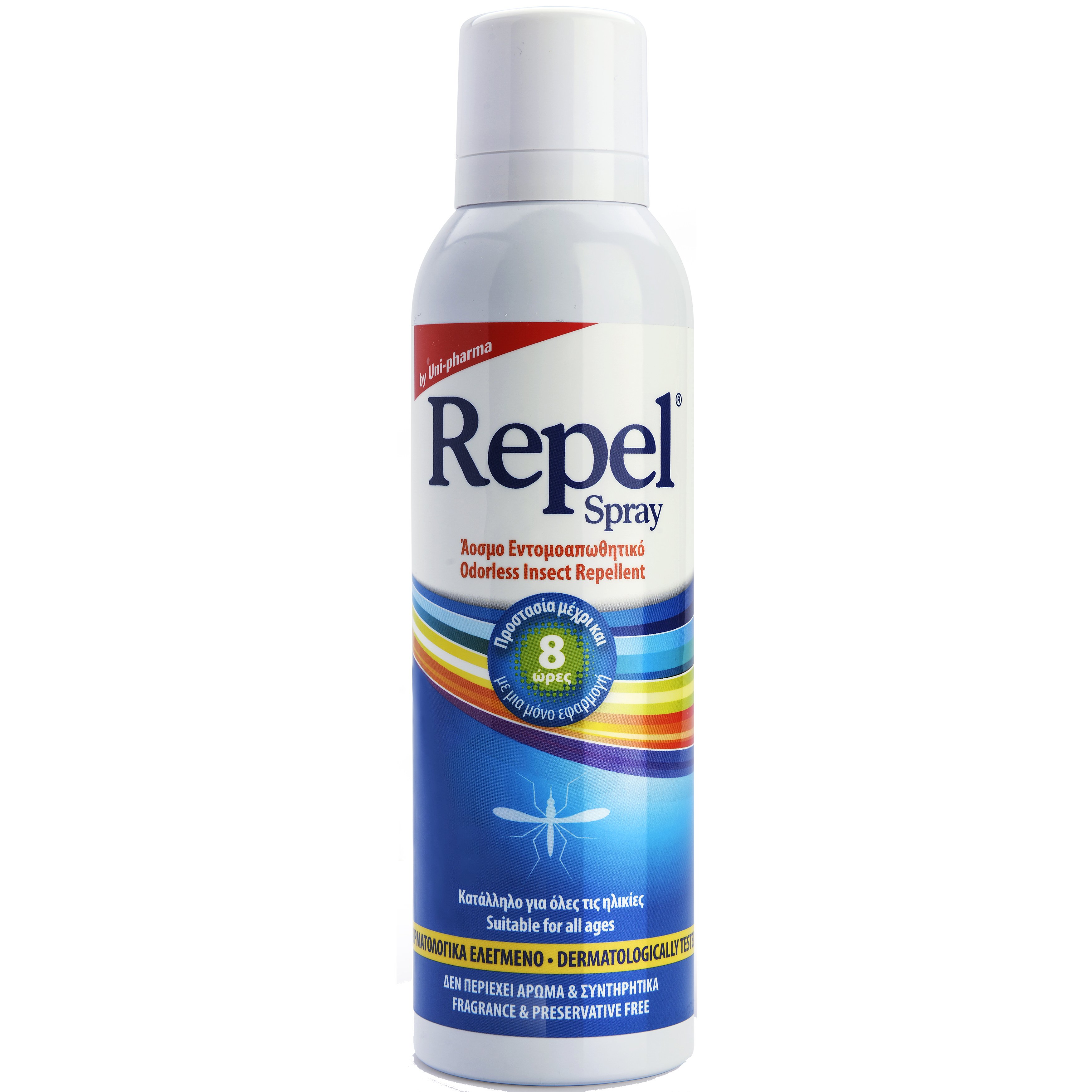 Uni-Pharma Uni-Pharma Repel Spray Άοσμο Εντομοαπωθητικό Spray για Όλη την Οικογένεια 150ml