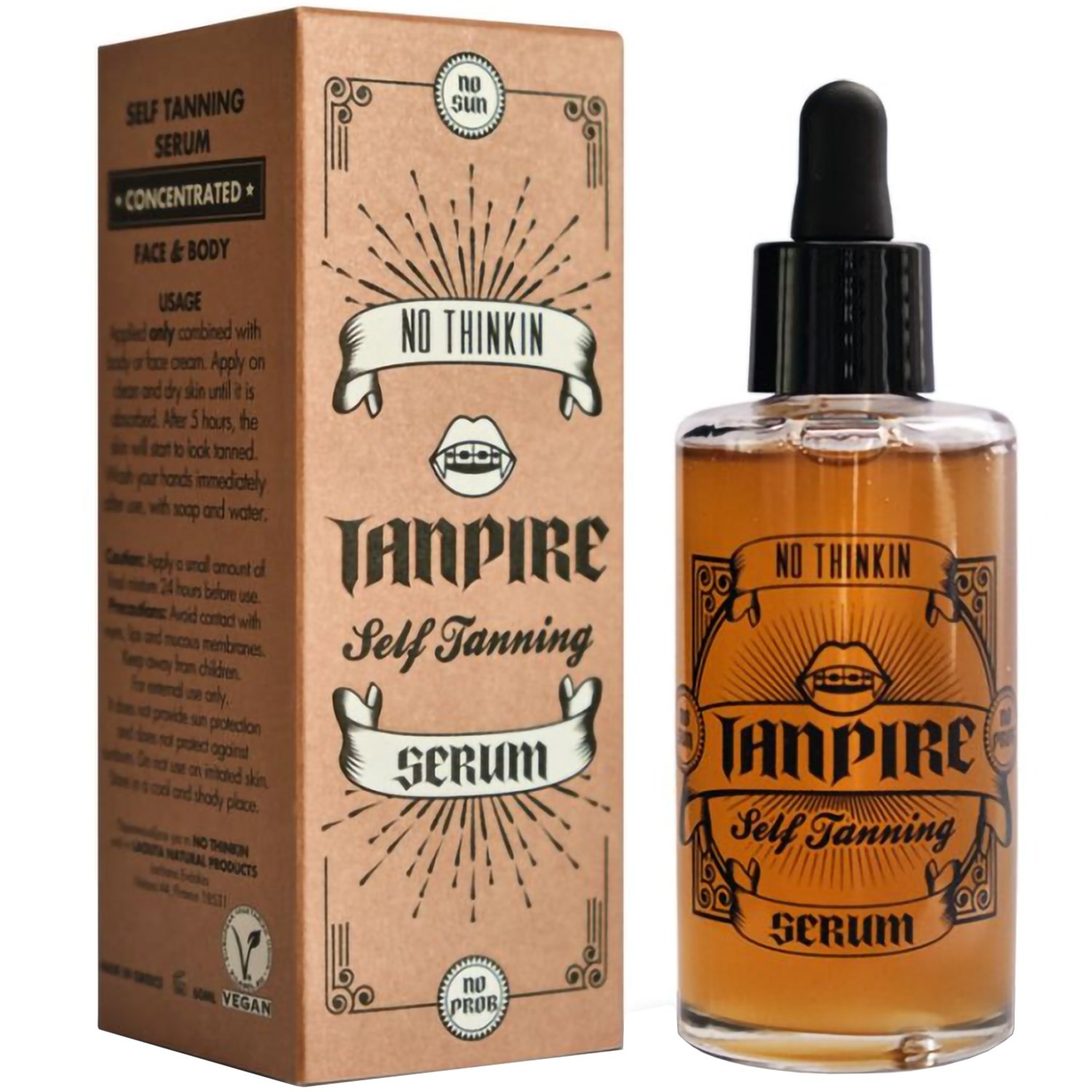 Tanpire ​​​​​​​Tanpire Self Tanning Serum Face & Body Αυτομαυριστικός, Συμπυκνωμένος Ορός για Πρόσωπο & Σώμα 50ml