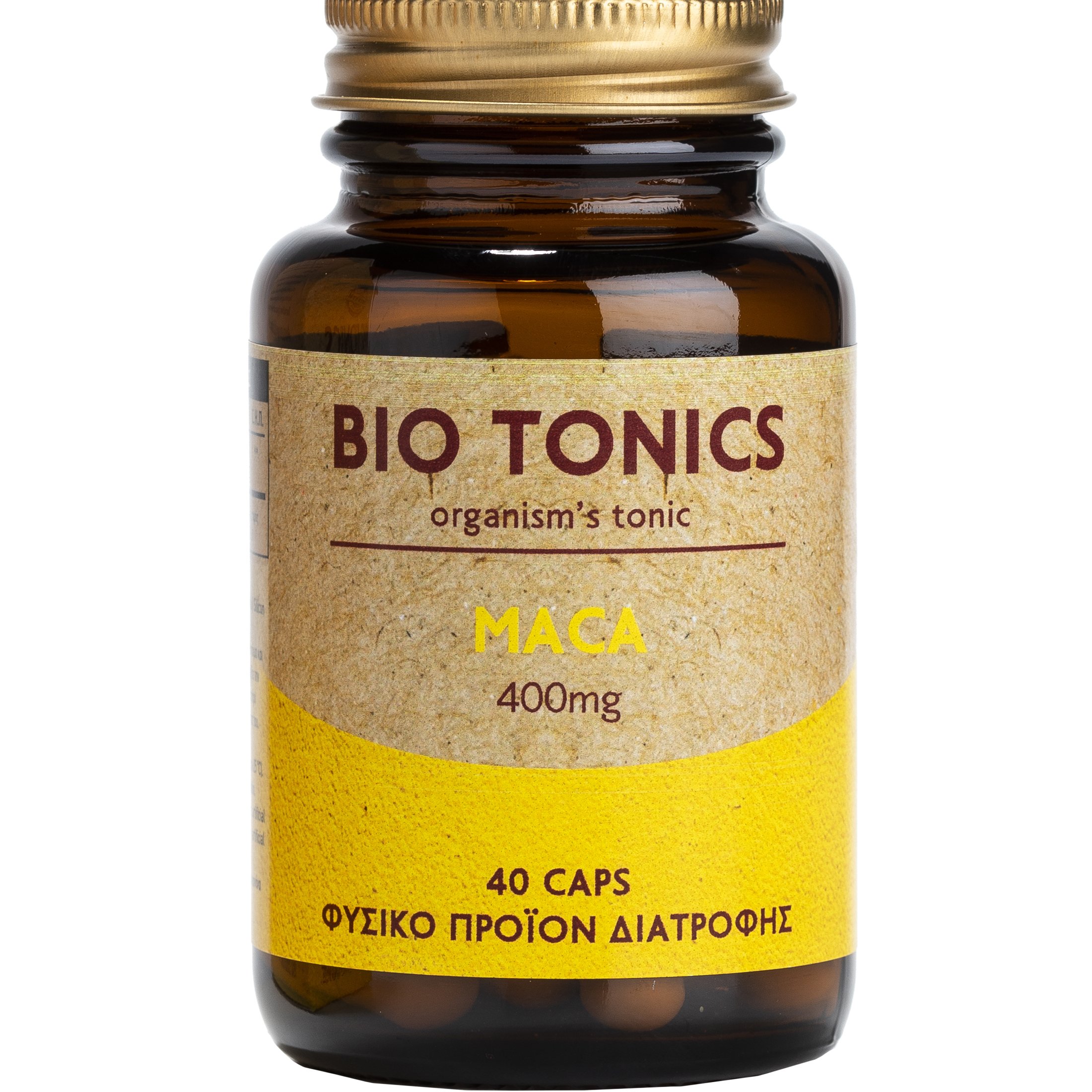 Bio Tonics Bio Tonics Premium Maca 400mg Συμπλήρωμα Διατροφής Εκχυλίσματος Maca για Ενίσχυση της Σεξουαλικής Λειτουργίας & της Γονιμότητας 40veg.caps