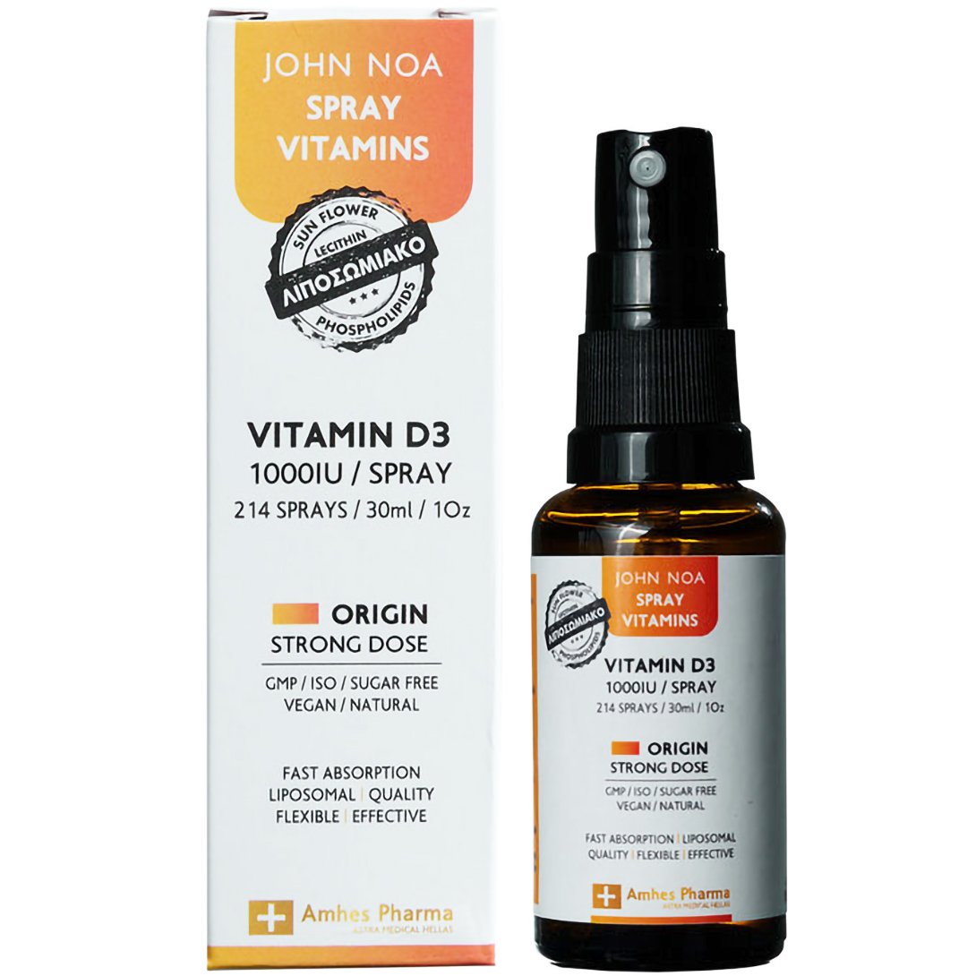 John Noa's Worts John Noa Vitamin D3 Origin Strong Dose 1000IU Spray Συμπλήρωμα Διατροφής Βιταμίνης D3 για την Καλή Υγεία των Οστών, Δοντιών & του Ανοσοποιητικού 30ml