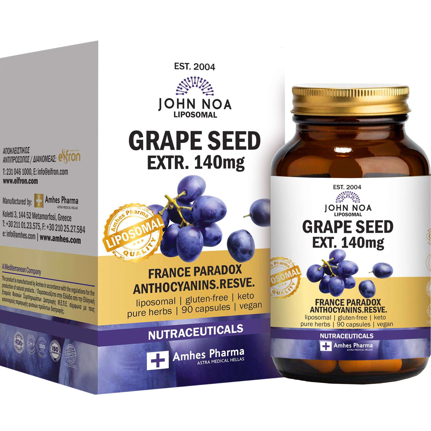 John Noa John Noa Liposomal Grape Seed Extract 140mg 90caps