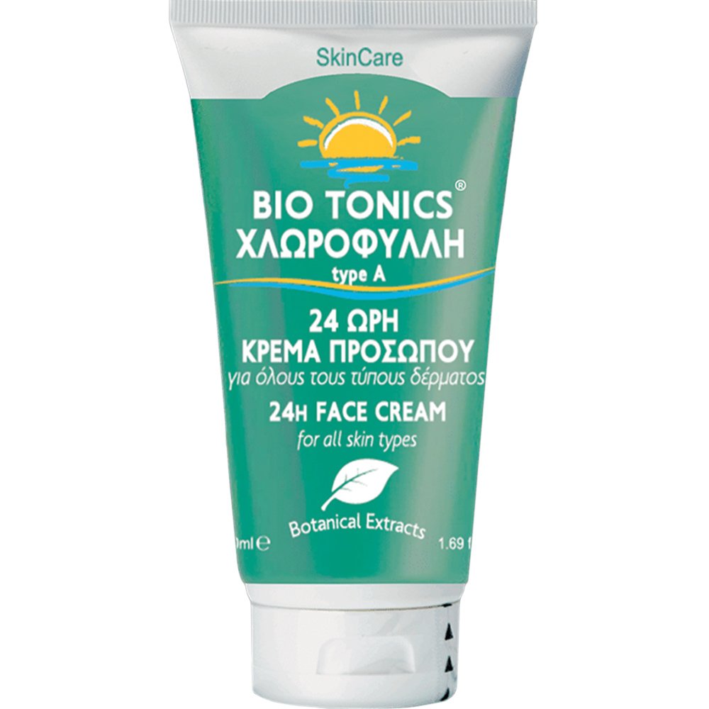 Bio Tonics Bio Tonics Rich Formula Face Cream with Natural Chlorophyll 24Ωρη Κρέμα Προσώπου με Χλωροφύλλη 50ml