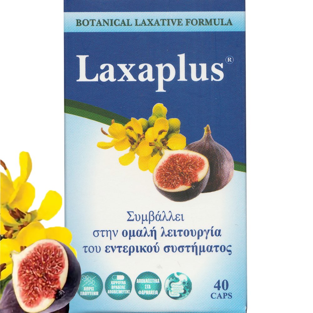 Health-Plus Health-Plus Laxaplus Συμπλήρωμα Διατροφής Προβιοτικών & Εκχυλίσματος Βοτάνων για την Αντιμετώπιση της Δυσκοιλιότητας & Ομαλή Λειτουργία του Εντερικού Συστήματος 40caps