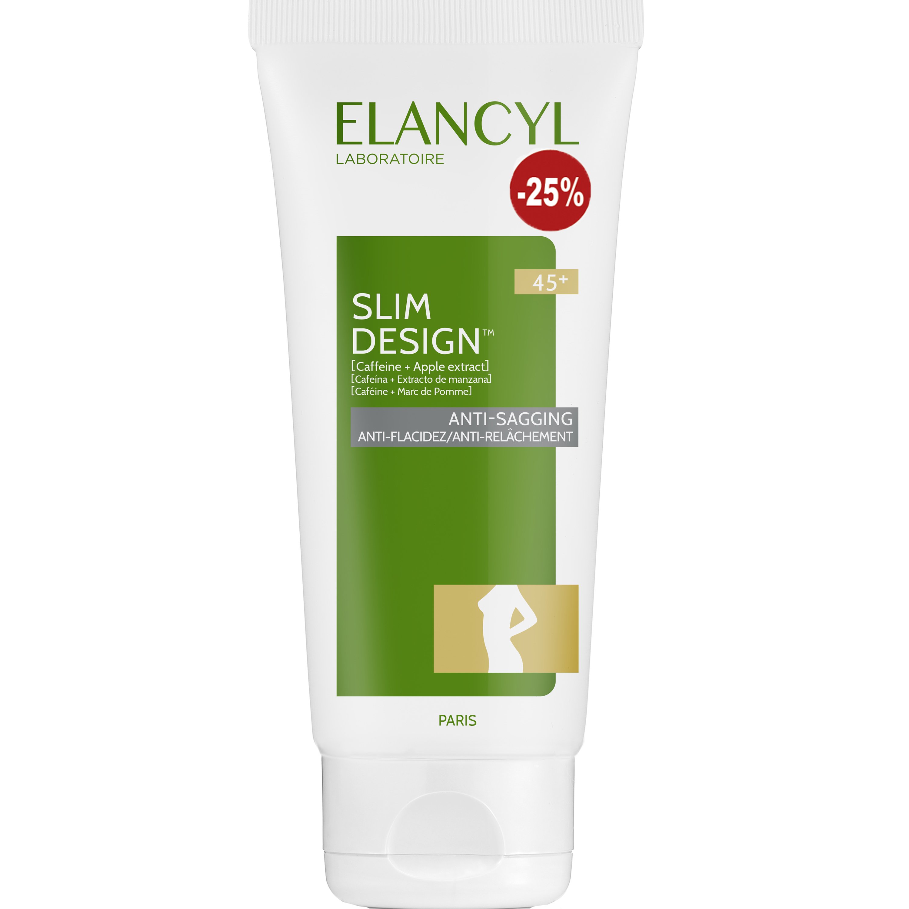 Elancyl Elancyl Promo Slim Design Anti-Sagging Cream 45+ Κρέμα Αναδιαμόρφωσης Περιγράμματος για Λεπτότερη Σιλουέτα που Τονώνει την Επιδερμίδα για Ηλικίες Άνω των 45 200ml