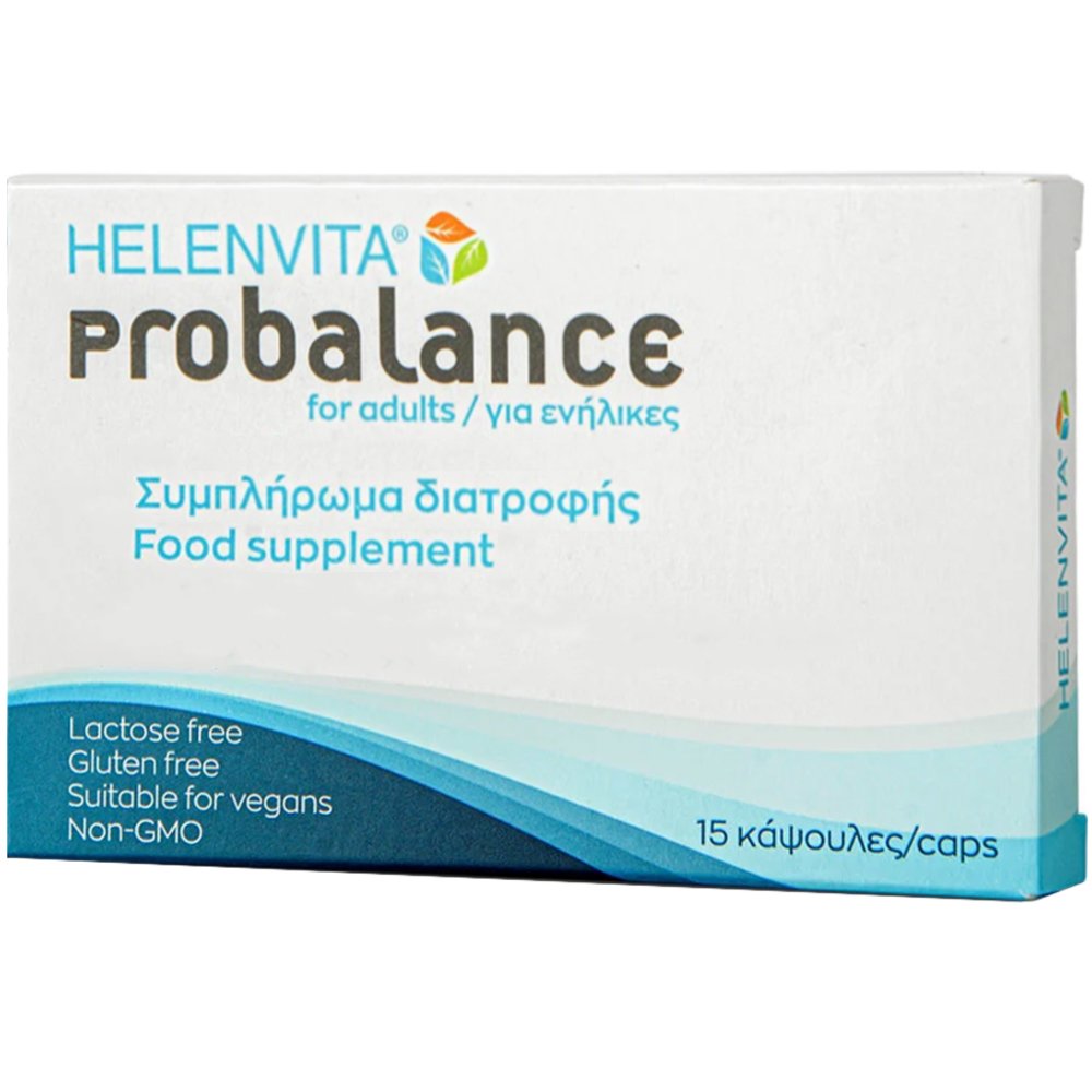 Helenvita Probalance For Adults Συμπλήρωμα Διατροφής Ενηλίκων με Προβιοτικά που Ενισχύει την Καλή Λειτουργία του Εντέρου 15caps φωτογραφία