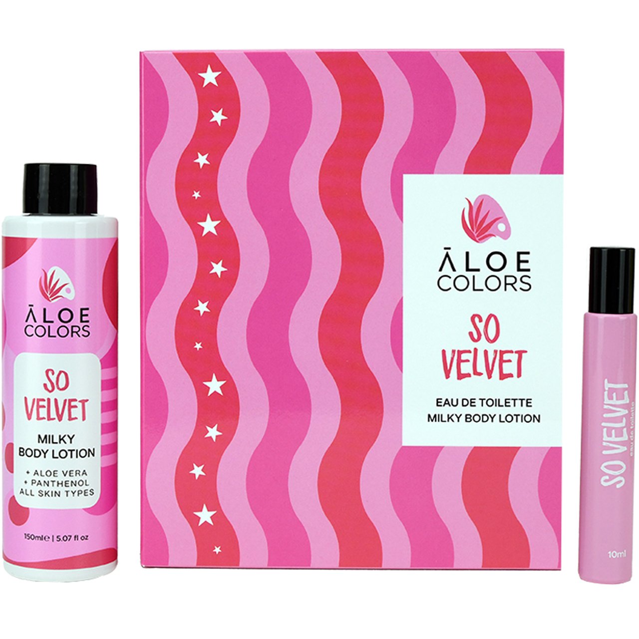 Aloe Colors Aloe Colors Promo So Velvet Eau de Toilette 10ml & Milky Body Lotion 150ml