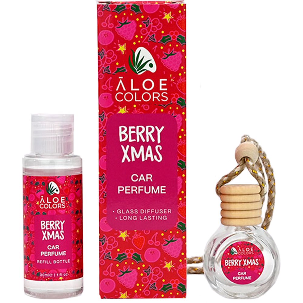 Aloe Colors Aloe Colors Berry Xmas Car Perfume Γιορτινό Αρωματικό Αυτοκινήτου 30ml