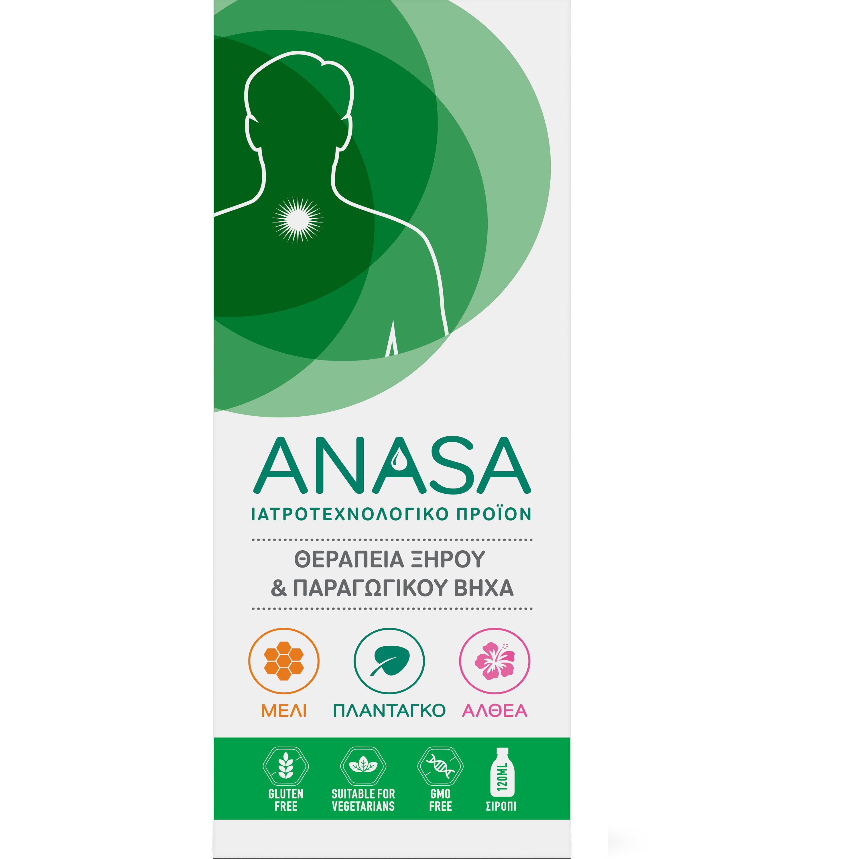 Superfoods Superfoods Anasa Φυτικό Σιρόπι για την Θεραπεία του Ξηρού & Παραγωγικού Βήχα 120ml