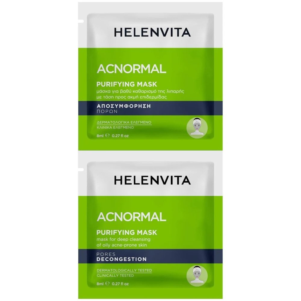 ΦΑΡΜΕΞ Helenvita Acnormal Peeling Gel Τζελ Απολέπισης με Οξέα για τη Λιπαρή με Τάση Προς Ακμή Επιδερμίδα 16ml (2x8ml)