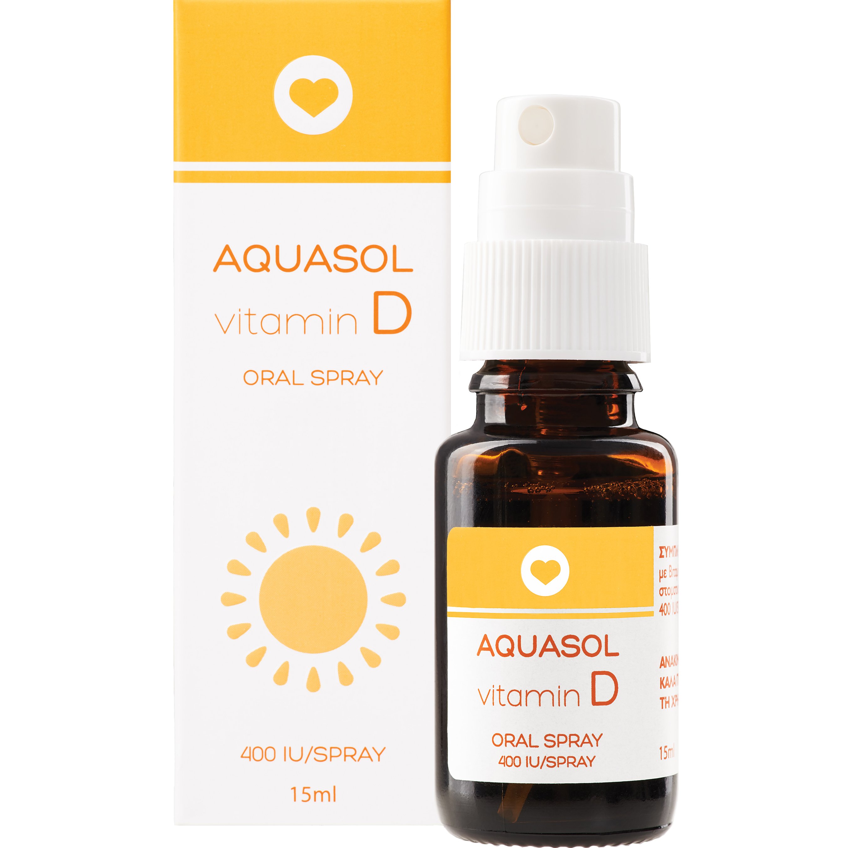 Galenica Aquasol Vitamin D 400IU Oral Spray Συμπλήρωμα Διατροφής με Βιταμίνη D3 σε Μορφή Spray για την Καλή Υγεία των Οστών, Δοντιών & Ανοσοποιητικού με Γεύση Φράουλα 15ml φωτογραφία