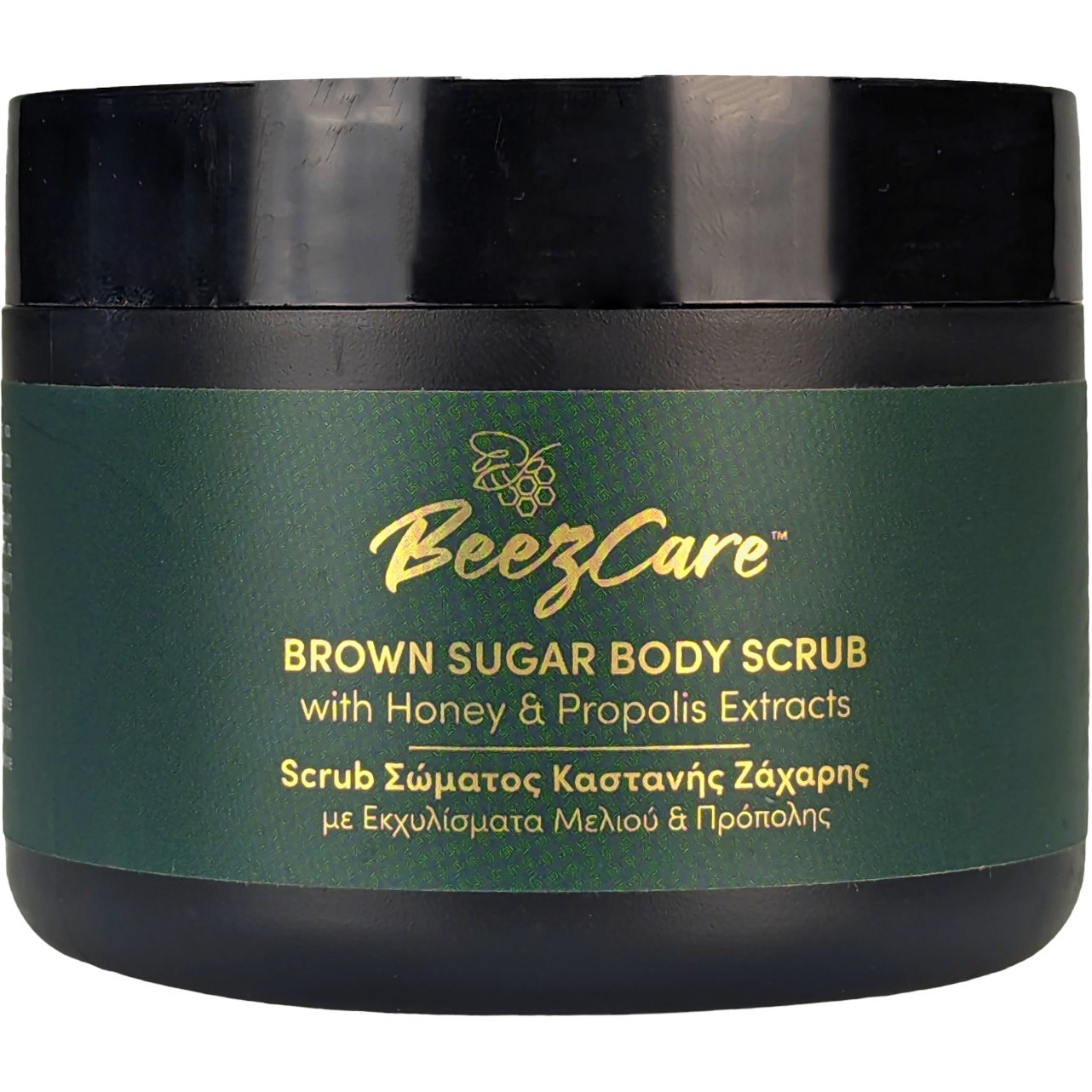 BeezCare Beezcare Brown Sugar Body Scrub with Honey & Propolis Extracts Αναζωογονητικό Απολεπιστικό Σώματος Καστανής Ζάχαρης με Εκχυλίσματα Μελιού & Πρόπολης 240g