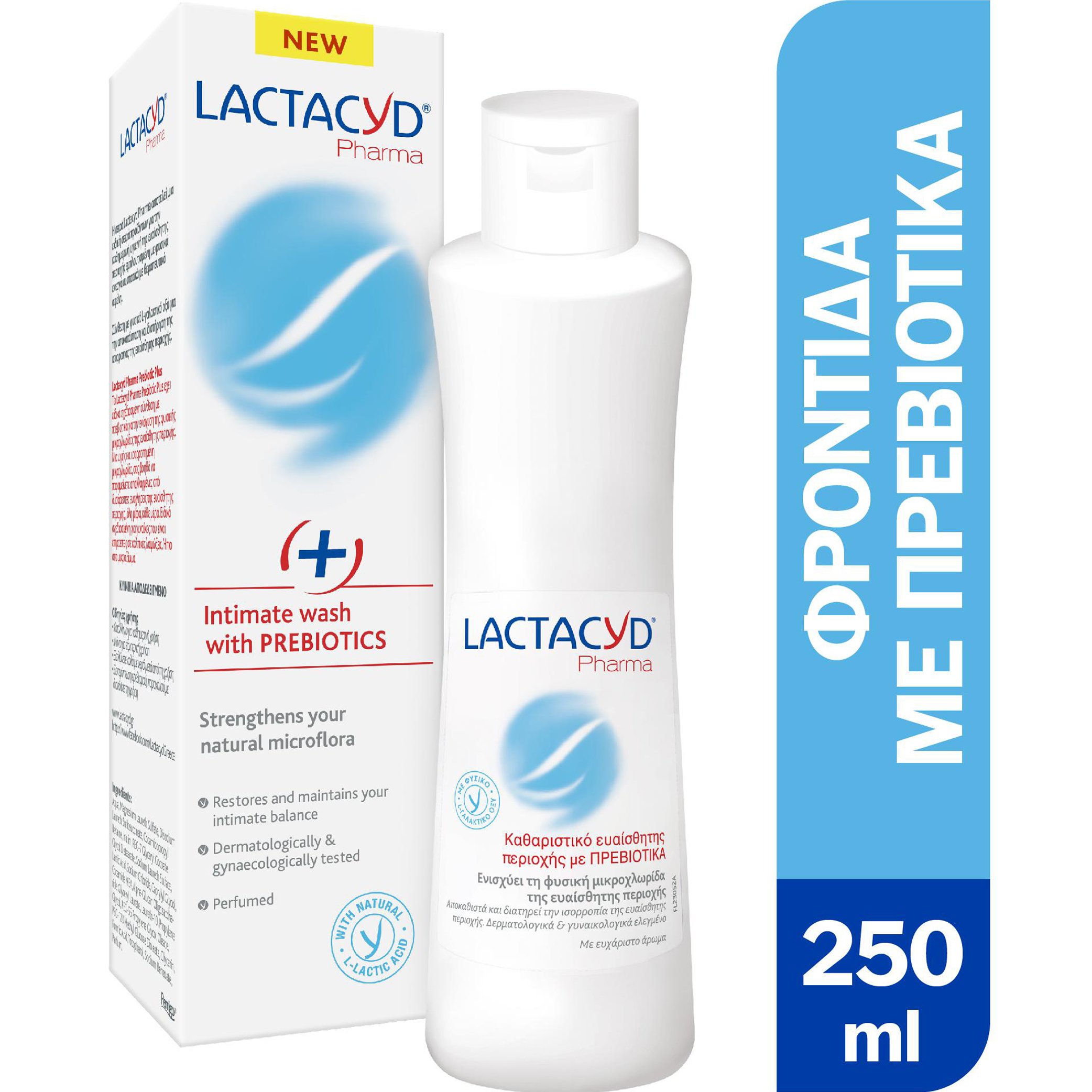 Lactacyd Lactacyd Intimate Wash with Prebiotics Plus Ειδικά Σχεδιασμένη Σύνθεση με Πρεβιοτικά 250ml