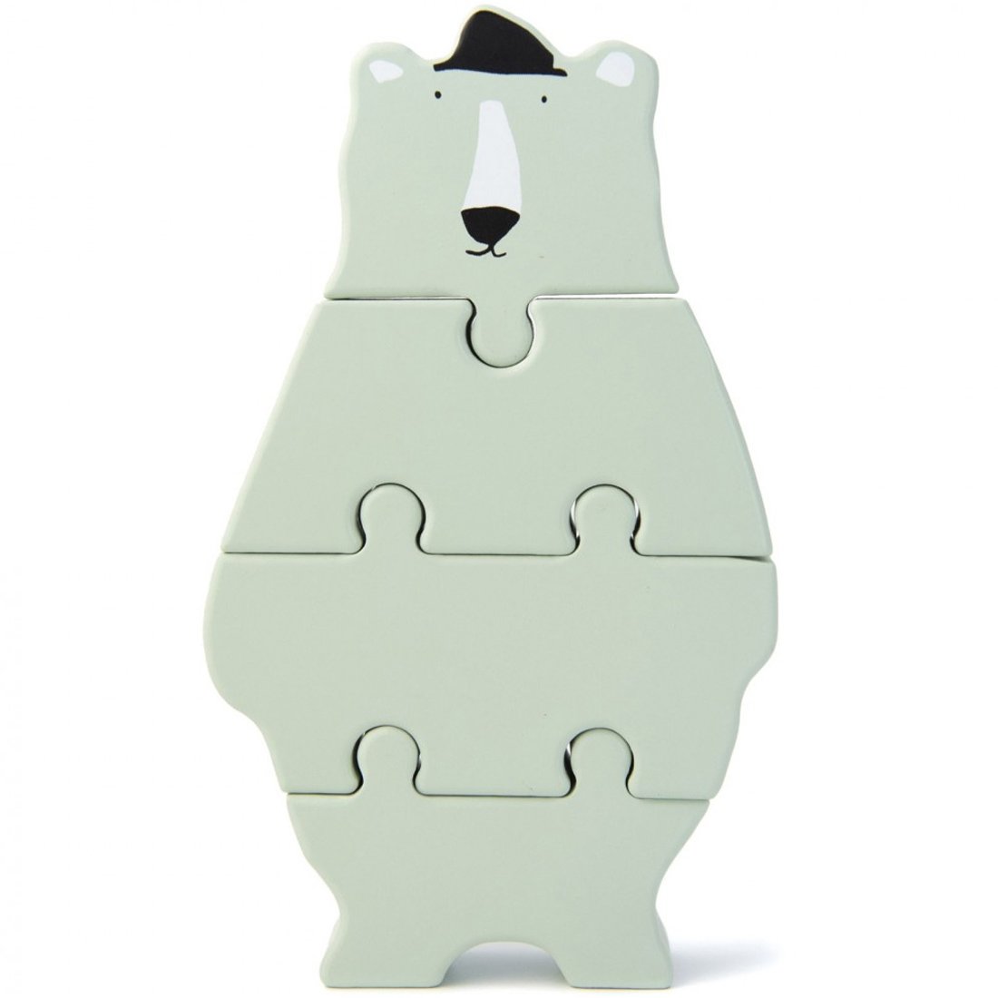 Trixie Trixie Wooden Body Puzzle Κωδ 77508 Ξύλινο Παιχνίδι Παζλ 1 Τεμάχιο - Mr. Polar Bear