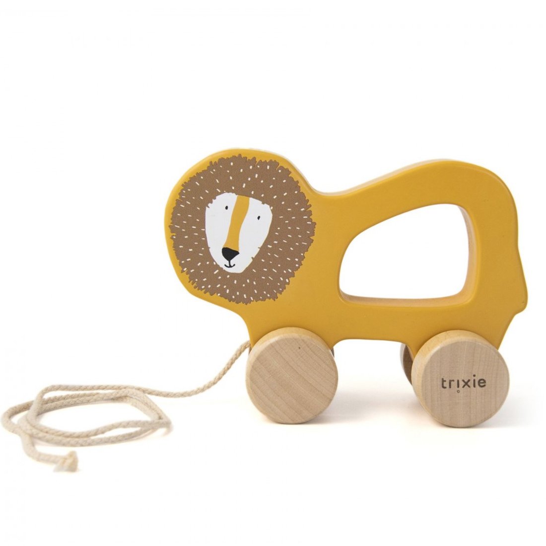 Trixie Trixie Wooden Pull Along Toy Κωδ 77378 Ξύλινο Παιχνίδι για τα Πρώτα Βήματα 1 Τεμάχιο - Mr. Lion