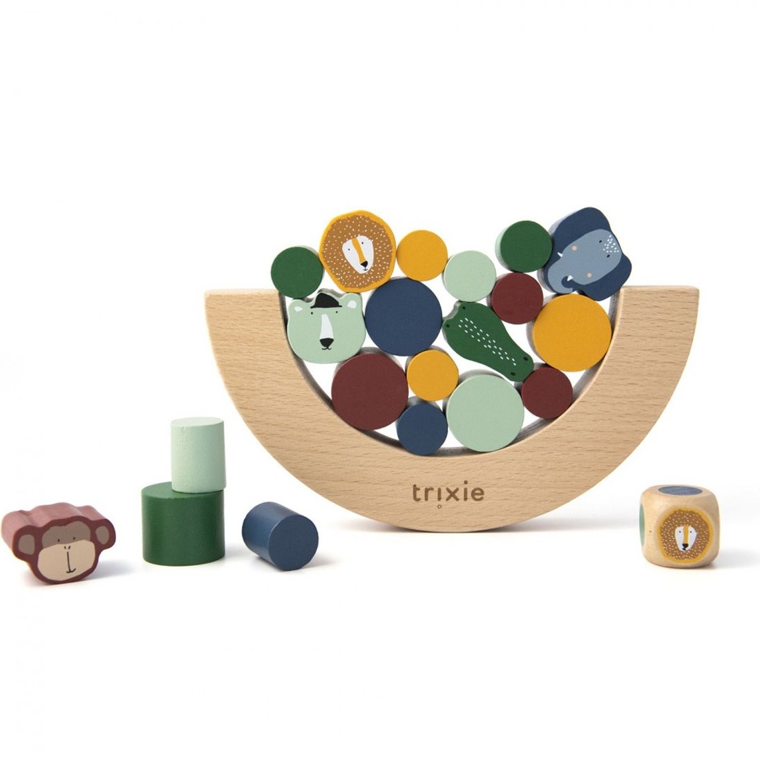 Trixie Trixie Wooden Balancing Game Κωδ 77367 Ξύλινο Παιχνίδι Ισορροπίας με Ζάρι 1 Τεμάχιο