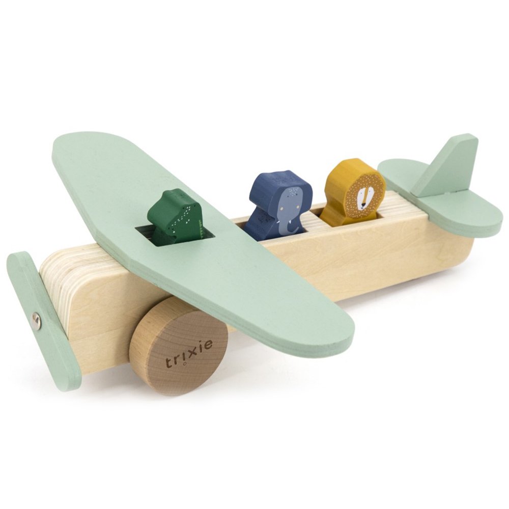 Trixie Trixie Wooden Animal Airplane Κωδ 77819 Ξύλινο Παιχνίδι Αεροπλάνο με Ζωάκια 1 Τεμάχιο