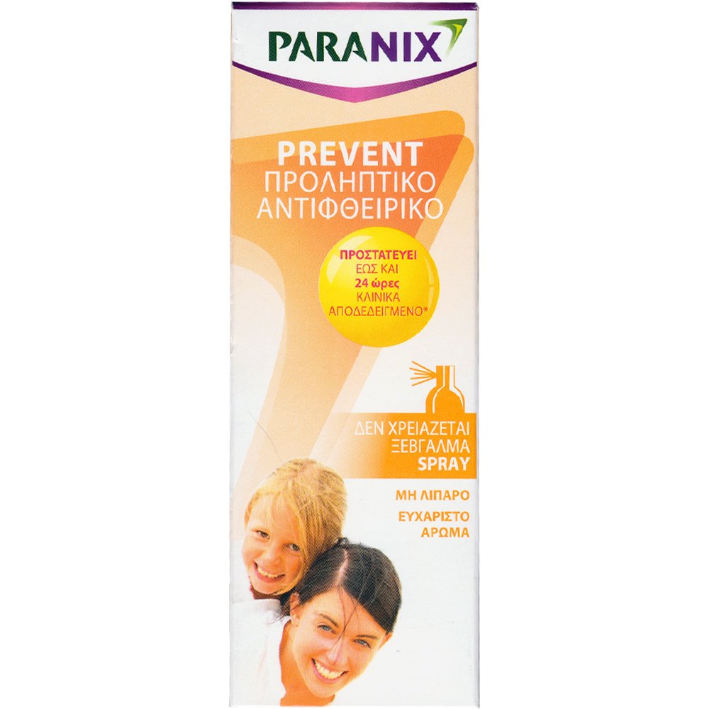 Paranix Paranix Prevent Ant-Lice Spray Προληπτικό Αντιθφειρικό Μη Λιπαρό Σπρέι για Έως & 24 Ώρες Προστασία 100ml