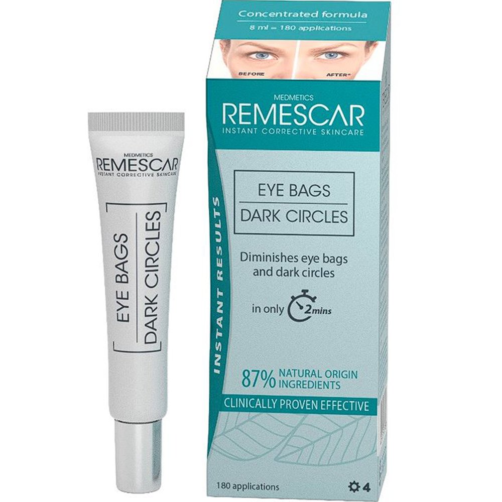 Remescar Remescar Eye Bags & Dark Circles Cream Κρέμα Ματιών που Μειώνει τις Σακούλες & τους Μαύρους Κύκλους Έως & 75% 8ml