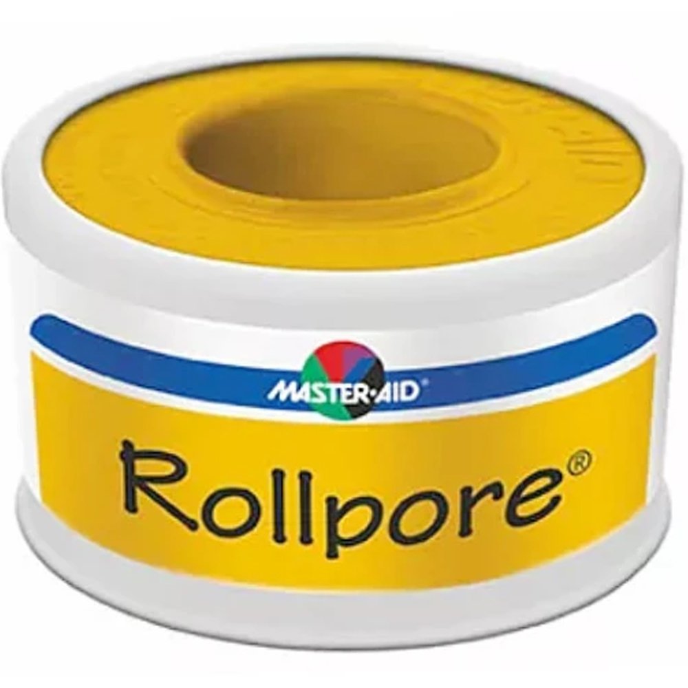 Master Aid Master Aid Rollpore Adhesive Paper Bandage Tape 5m x 2.5cm Αυτοκόλλητη Χάρτινη Επιδεσμική Ταινία σε Άσπρο Χρώμα 1 Τεμάχιο