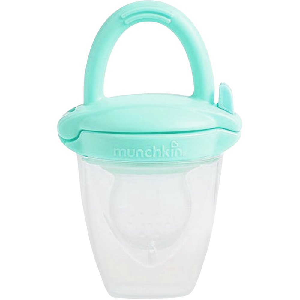 Munchkin Munchkin Silicone Baby Food Feader Μέντα Πιπίλα Δοκιμής Τροφών από Σιλικόνη με Καπάκι Ασφαλείας 4m+, 1 Τεμάχιο, Κωδ 11492