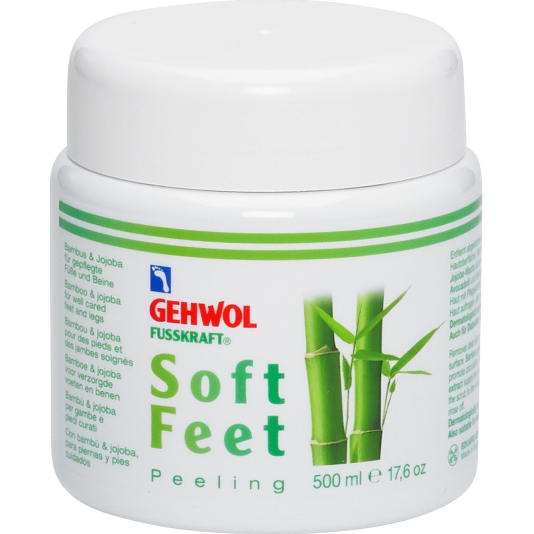 Gehwol Gehwol Fusskraft Soft Feet Peeling Scrub Απολεπιστική Κρέμα Ποδιών που Διεγείρει τη Μικροκυκλοφορία & Μειώνει την Απώλεια Υγρασίας της Επιδερμίδας 500ml