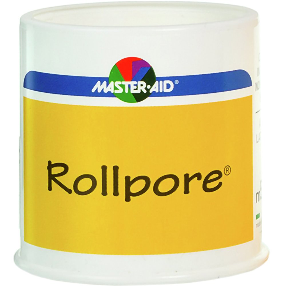 Master Aid Master Aid Rollpore Adhesive Paper Bandage Tape 5m x 5cm Αυτοκόλλητη Χάρτινη Επιδεσμική Ταινία σε Άσπρο Χρώμα 1 Τεμάχιο