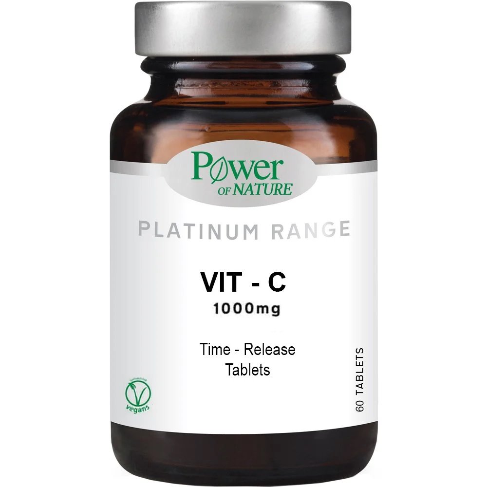 Power Health Platinum Range Vit-C 1000mg Συμπλήρωμα Διατροφής με Βιταμίνη C Βραδείας Αποδέσμευσης για ένα Υγιές Ανοσοποιητικό Σύστημα 60tabs φωτογραφία