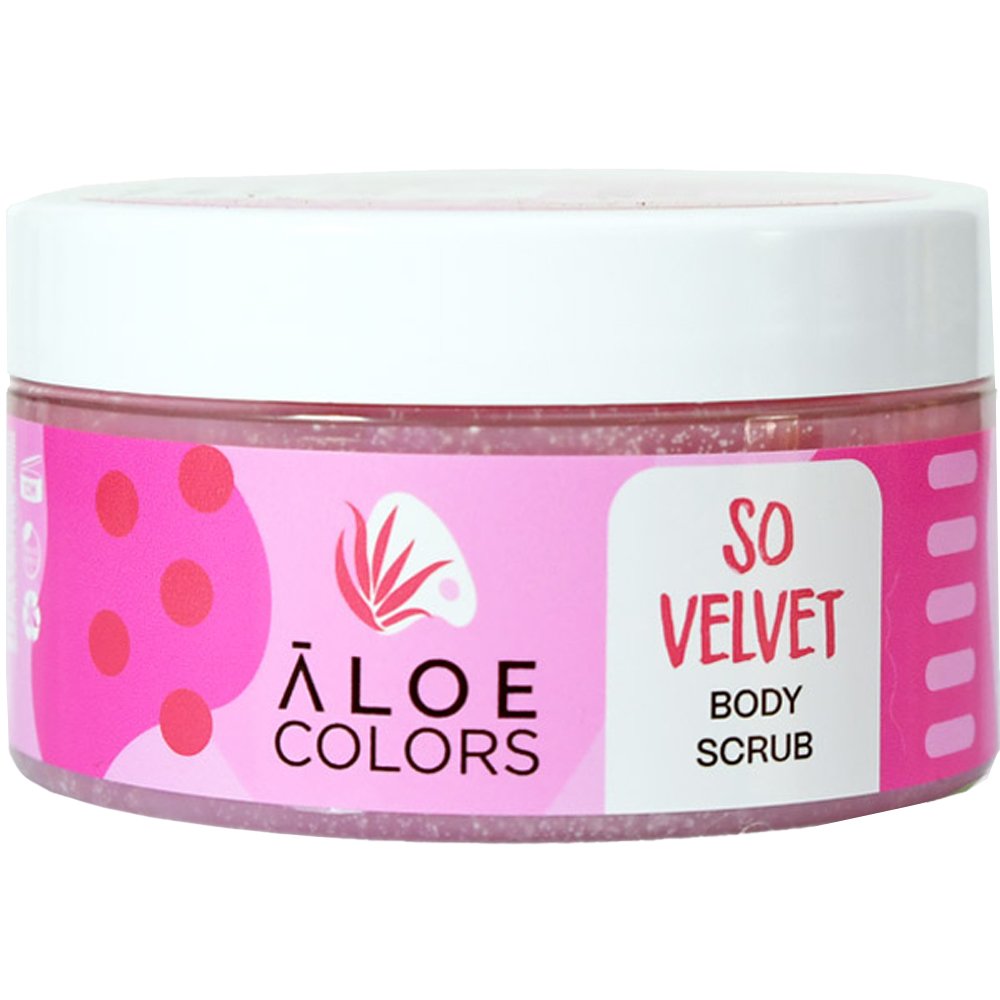 Aloe Colors Aloe Colors So Velvet Body Scrub Απολεπιστικό Σώματος με Βιολογική Αλόη & Βιταμίνες 200ml