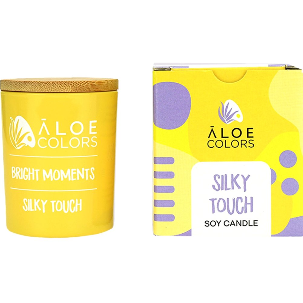 Aloe Colors Aloe Colors Silky Touch Scented Soy Candle Αρωματικό Κερί Σόγιας σε Βάζο με Άρωμα που Διαρκεί 150g