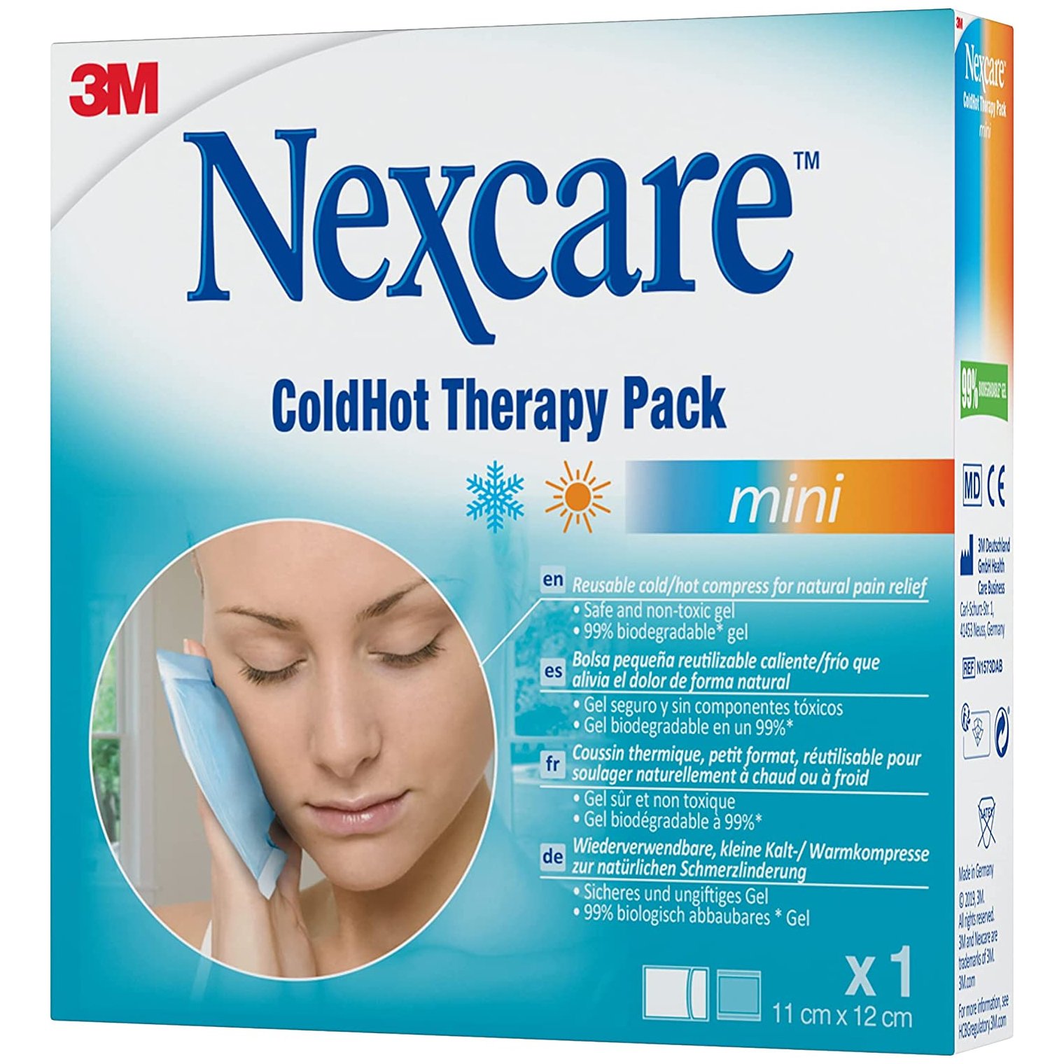 FUTURO 3M Nexcare ColdHot Mini 2 σε 1 Παγοκύστη & Θερμοφόρα Πολλαπλών Χρήσεων για Φυσική Ανακούφιση Από τον Πόνο 1 τμχ