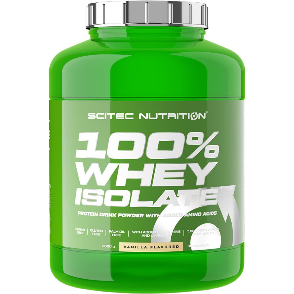 Scitec Nutrition Scitec Nutrition 100% Whey Isolate Συμπλήρωμα Διατροφής Πρωτεΐνης Γάλακτος με Προσθήκη Αμινοξέων 2000g - Vanilla