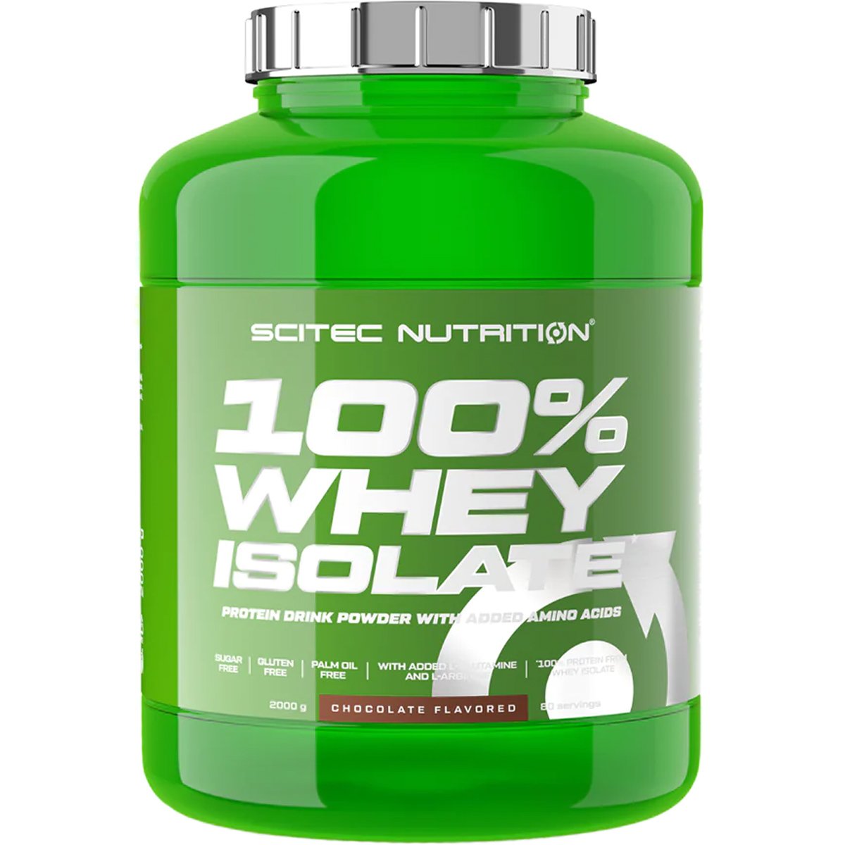 Scitec Nutrition Scitec Nutrition 100% Whey Isolate Συμπλήρωμα Διατροφής Πρωτεΐνης Γάλακτος με Προσθήκη Αμινοξέων 2000g - Chocolate