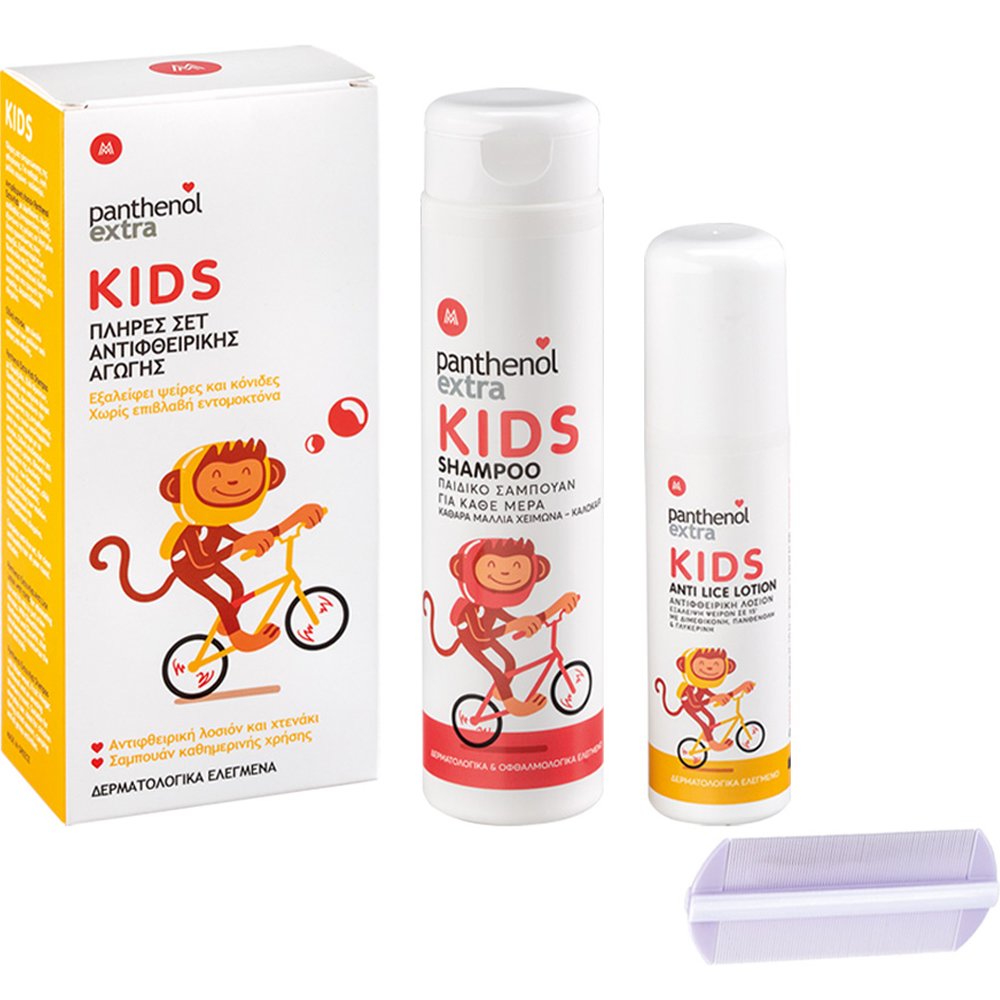 Medisei Panthenol Extra Kids Promo Anti-Lice System Kids Shampoo 300ml & Anti-Lice Lotion 125ml & Lice Comb φωτογραφία