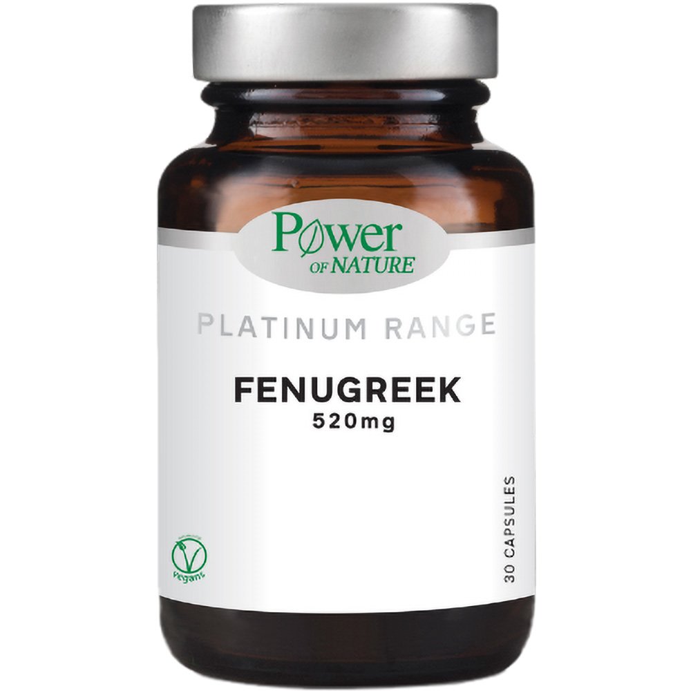 Power Health Power Health Platinum Range Fenugreek 520mg Συμπλήρωμα Διατροφής με Τριγωνέλλα, Πλούσια σε Αντιοξειδωτικά που Συμβάλλουν στην Προστασία από τις Ελεύθερες Ρίζες 30caps