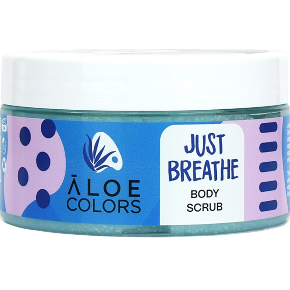 Aloe Colors Aloe Colors Just Breathe Body Scrub Απολεπιστικό Σώματος με Βιολογική Αλόη & Βιταμίνες 200ml