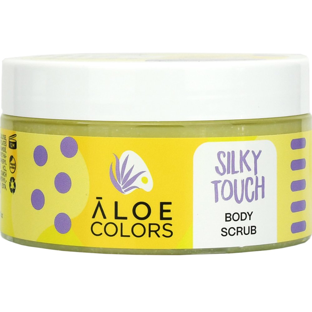 Aloe Colors Aloe Colors Silky Touch Body Scrub Απολεπιστικό Σώματος με Βιολογική Αλόη & Βιταμίνες 200ml