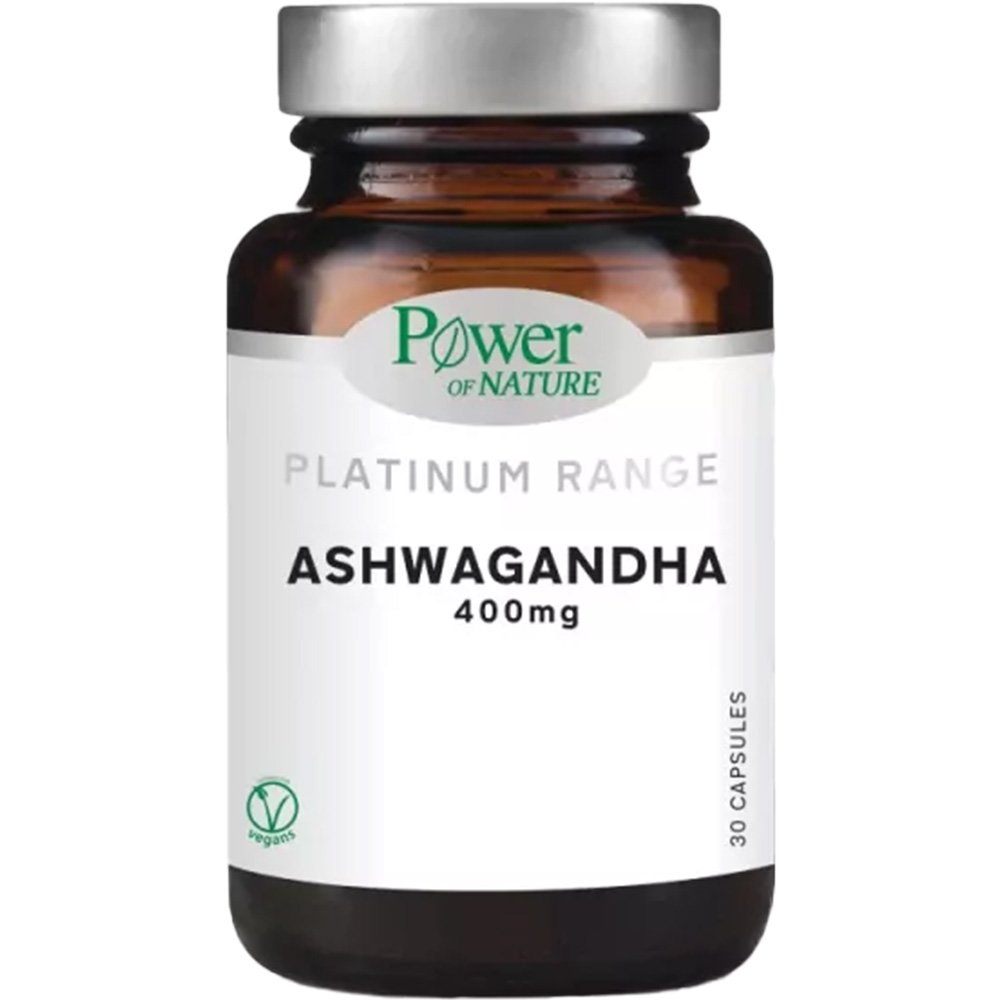 Power Health Power Health Platinum Range Ashwagandha 400mg Συμπλήρωμα Διατροφής με Ασβαγκάντα για την Αντιμετώπιση του Έντονου Στρες 30caps